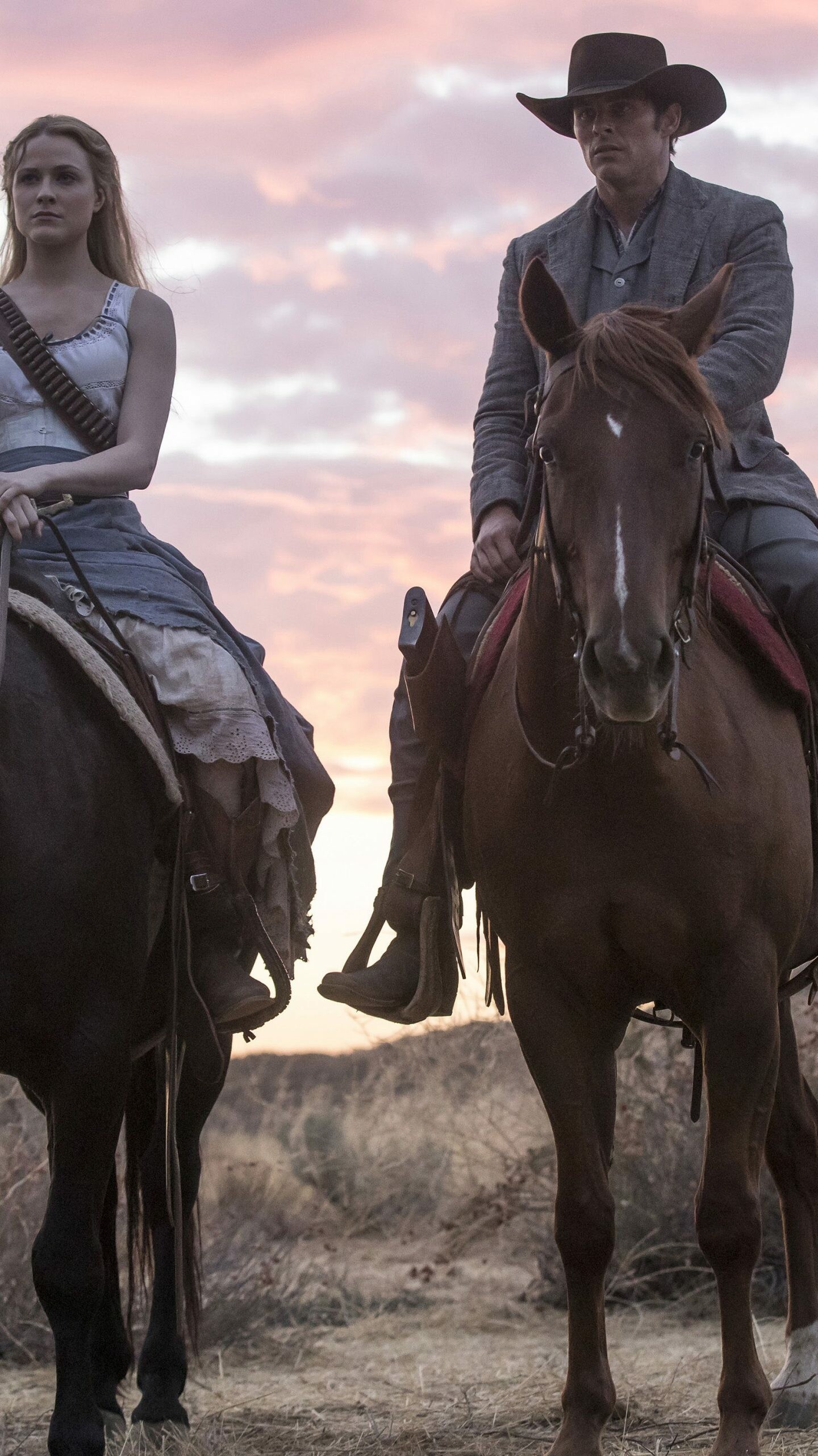 Westworld, Season 2, James Marsden, Evan Rachel Wood, 1440x2560 HD Phone