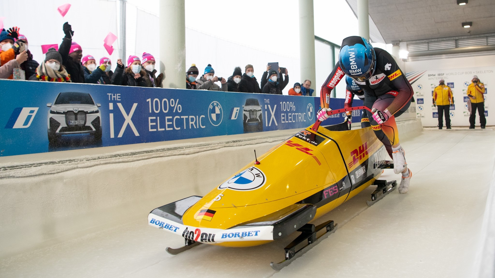 Laura Nolte and Deborah Levi, Bobsleigh Wallpaper, 2050x1160 HD Desktop