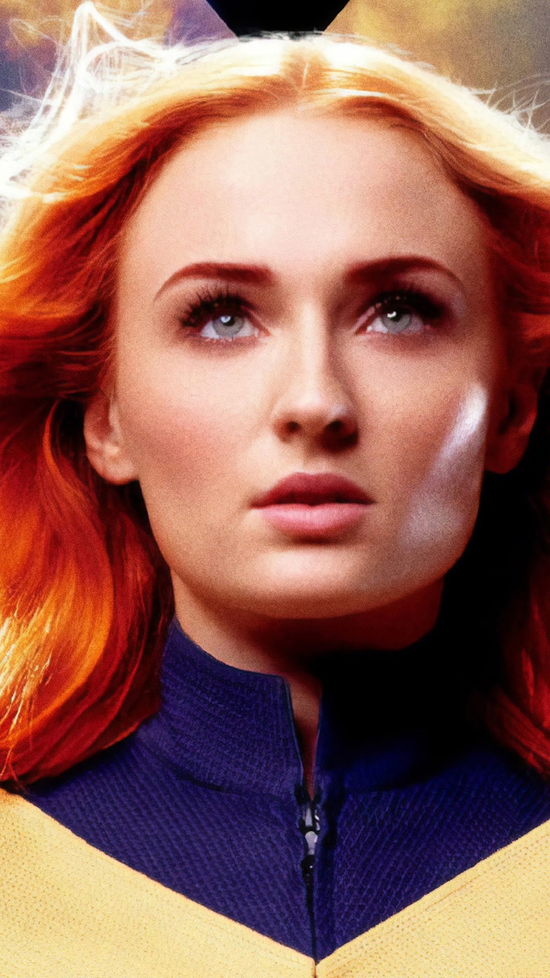 Sophie Turner, Jean Grey, Mobile wallpapers, 1080x1920 Full HD Phone