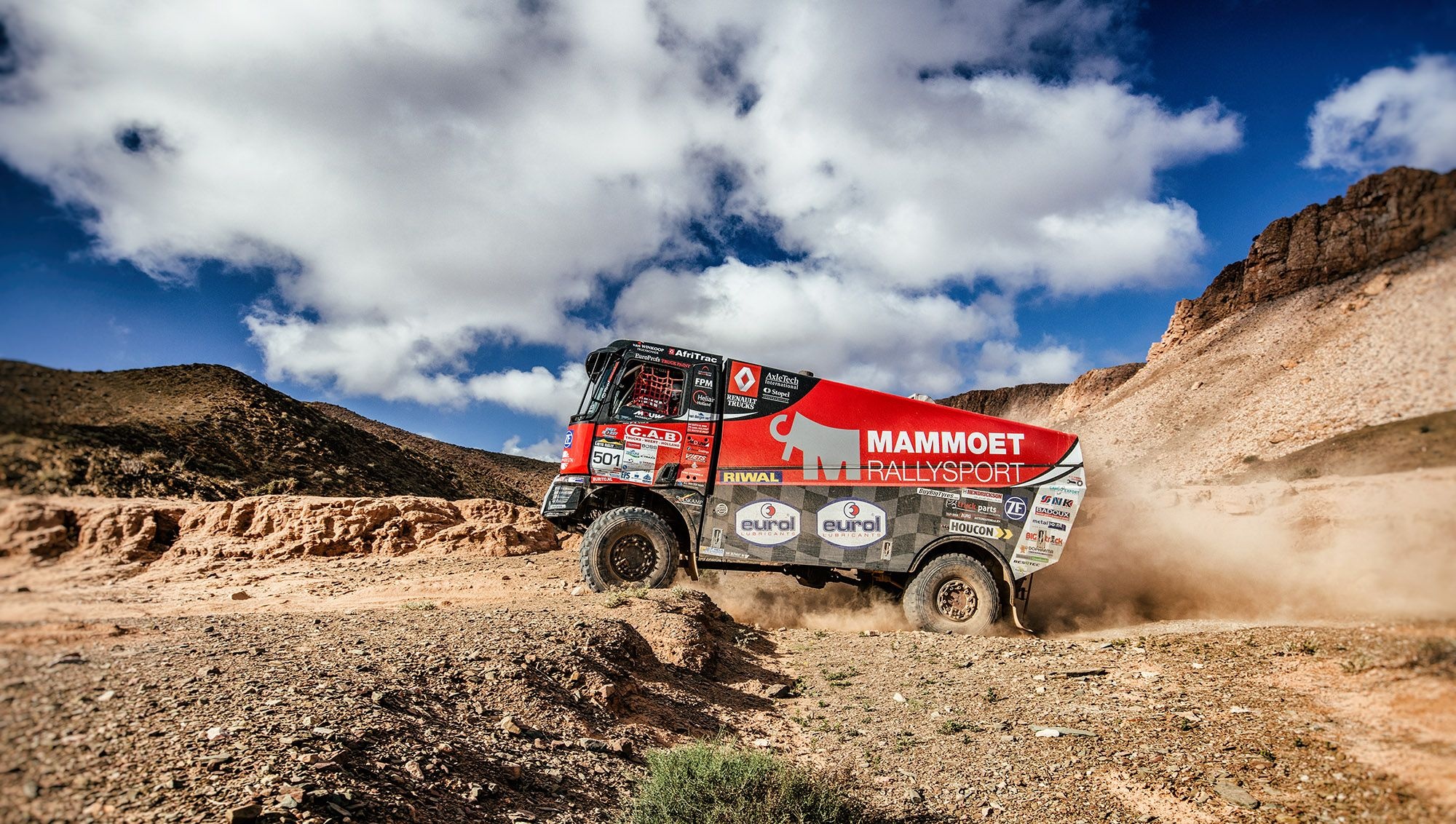 Renault Trucks K 520 Dakar, Rally Raid Wallpaper, 2000x1140 HD Desktop