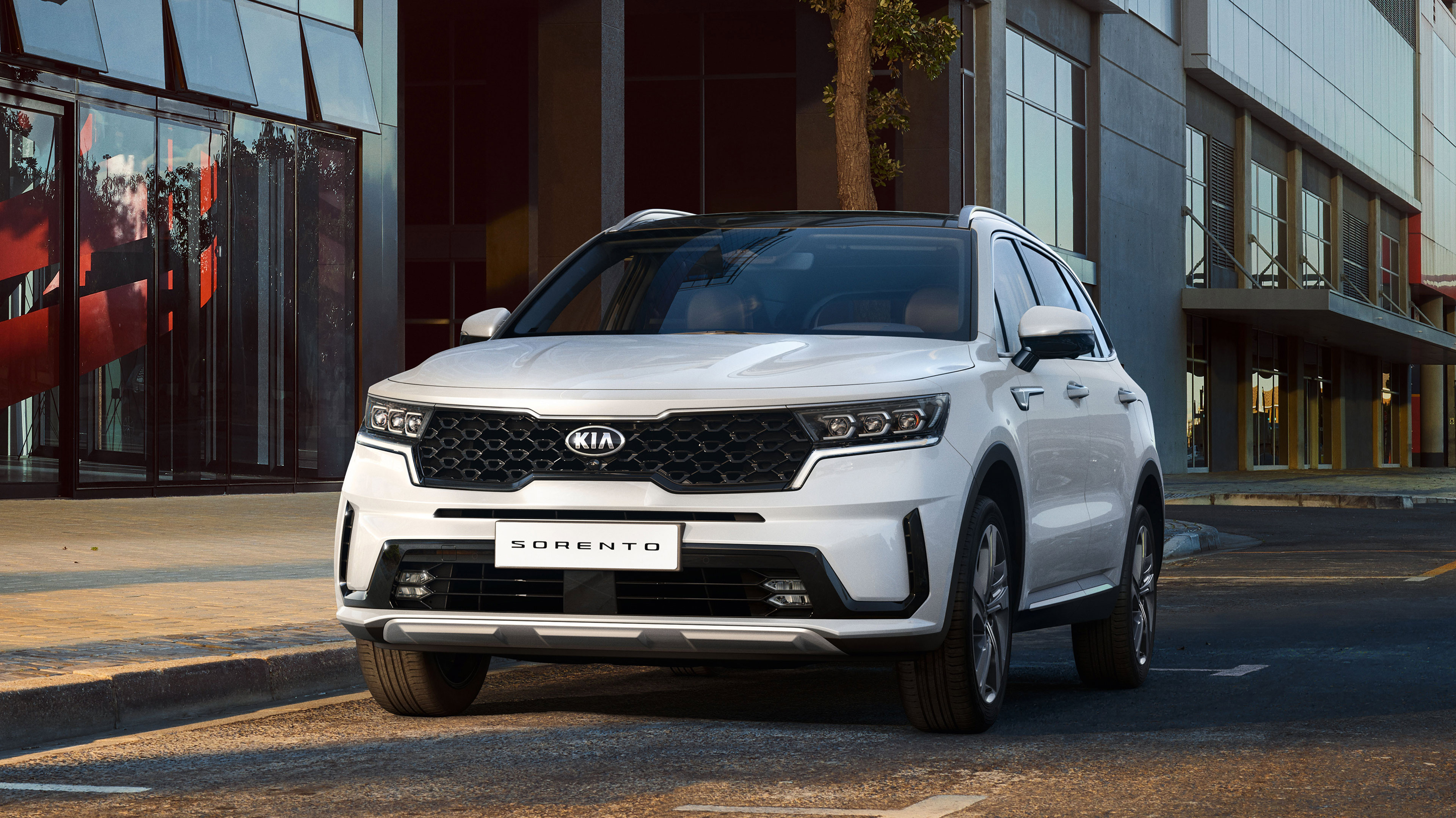 Kia Sorento, Cutting-edge technology, Enhanced safety, Sleek design, 3840x2160 4K Desktop