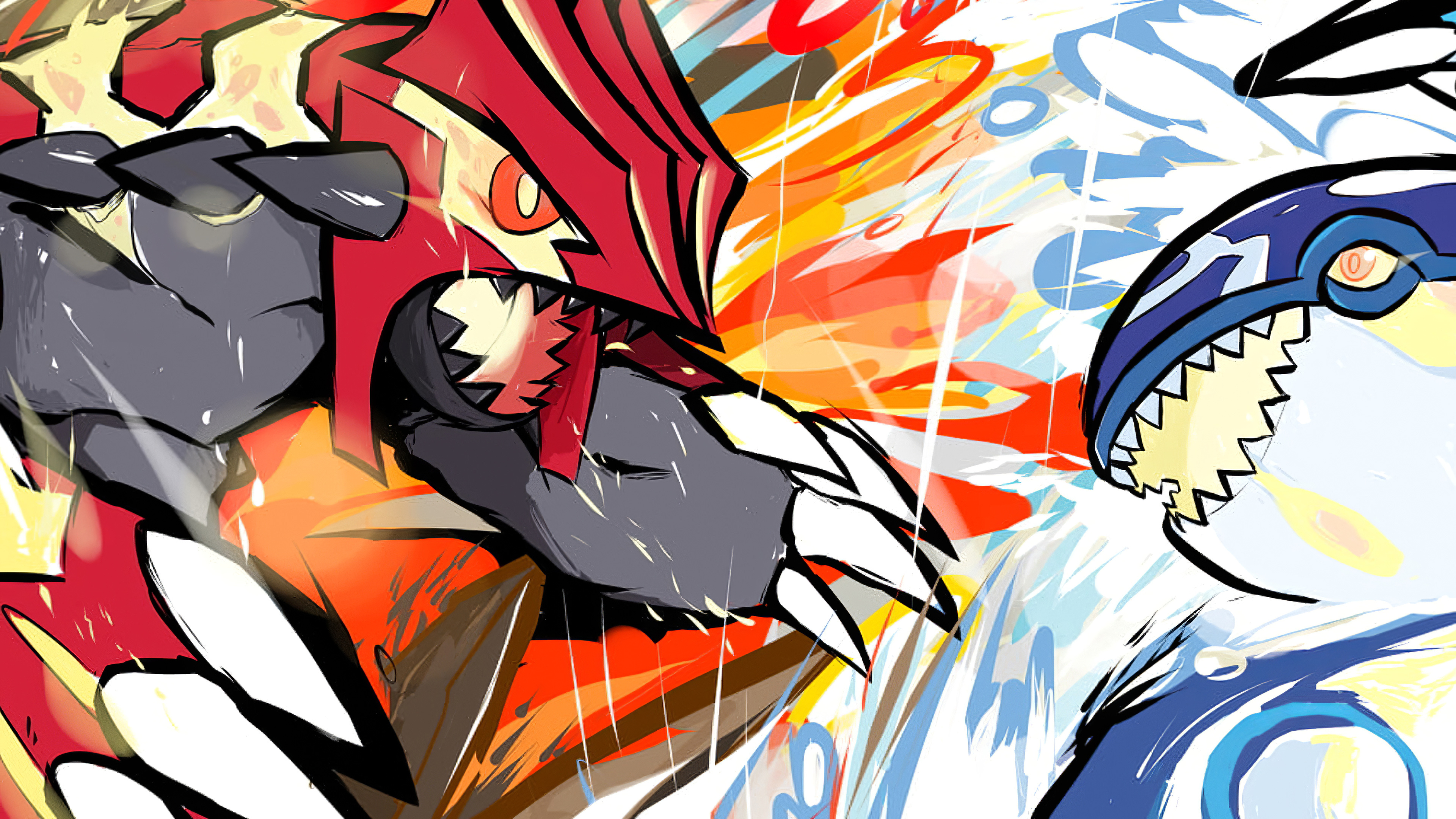 Groudon vs Kyogre, Groudon Wallpaper, 3840x2160 4K Desktop