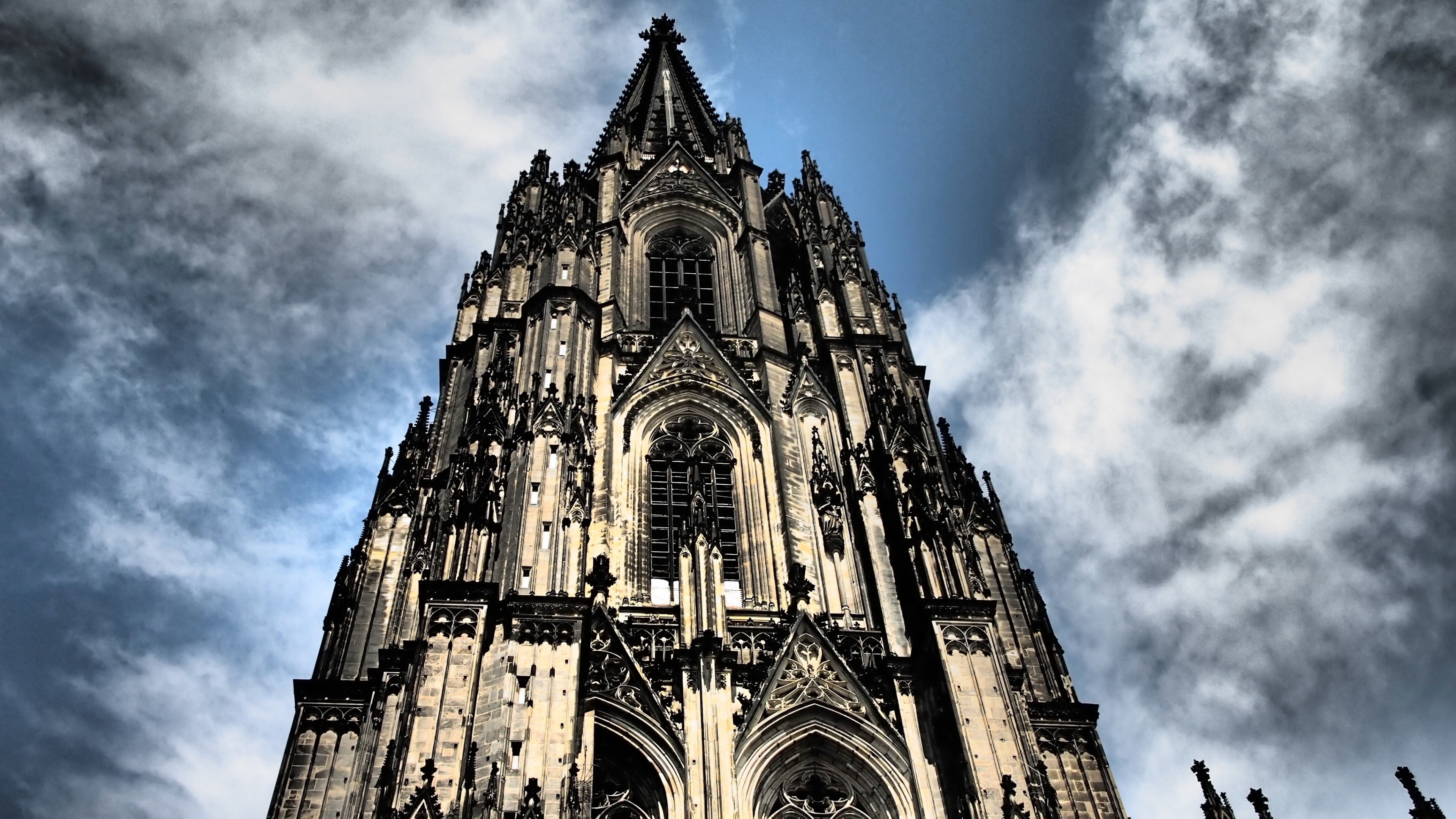 Cologne cathedral, Germany's skyline, European architecture, Stunning view, 3840x2160 4K Desktop