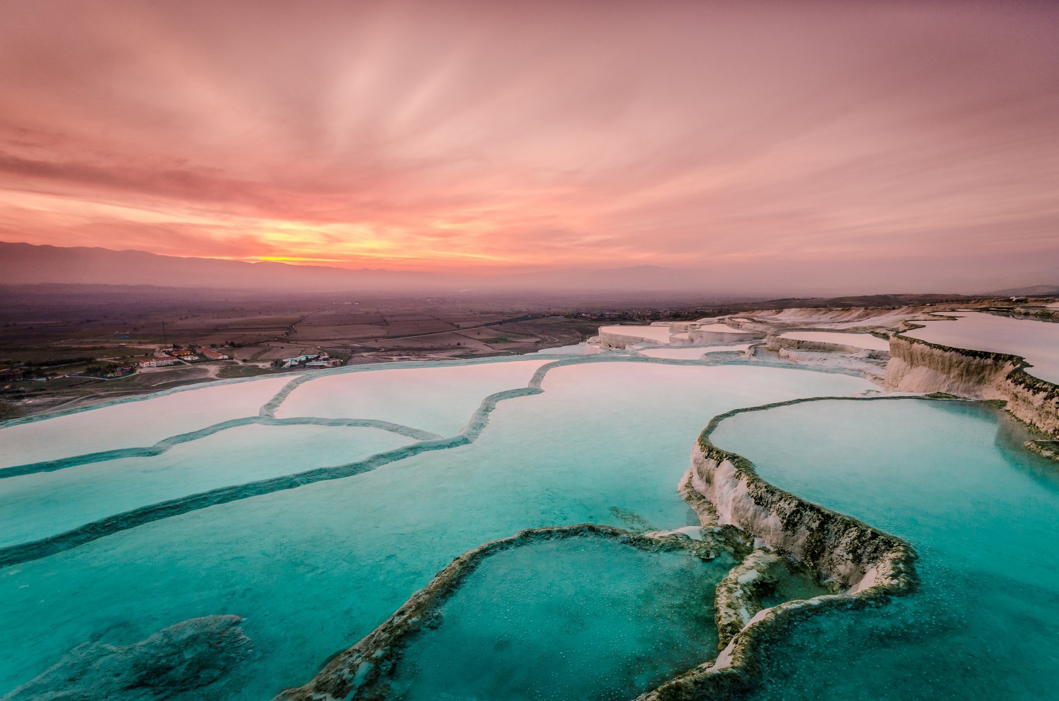 Pamukkale Turkey Heritage Site, Thermal City, 2130x1410 HD Desktop