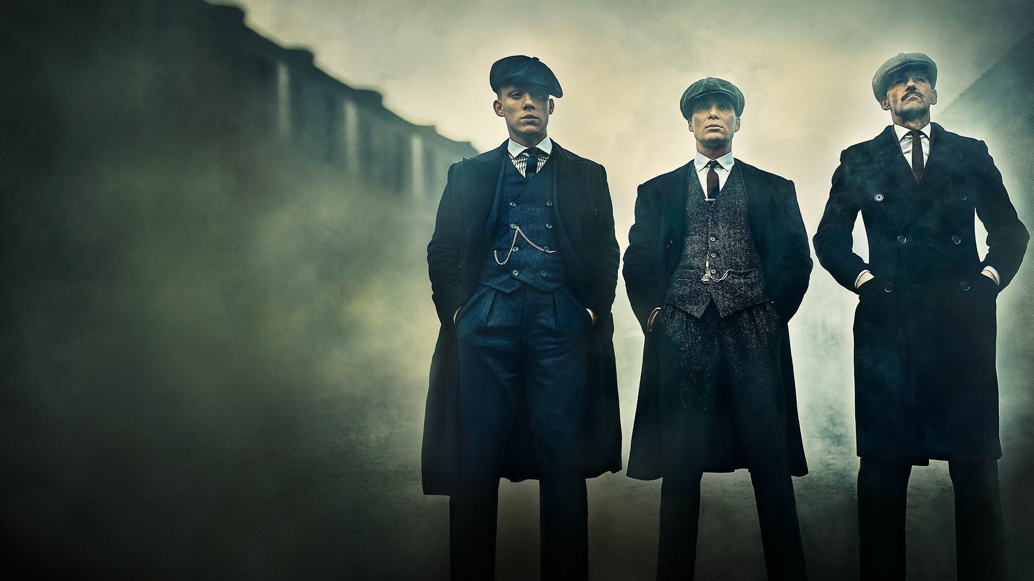 Peaky Blinders, Dual monitor setup, Cinematic backgrounds, Immersive experience, 2050x1160 HD Desktop