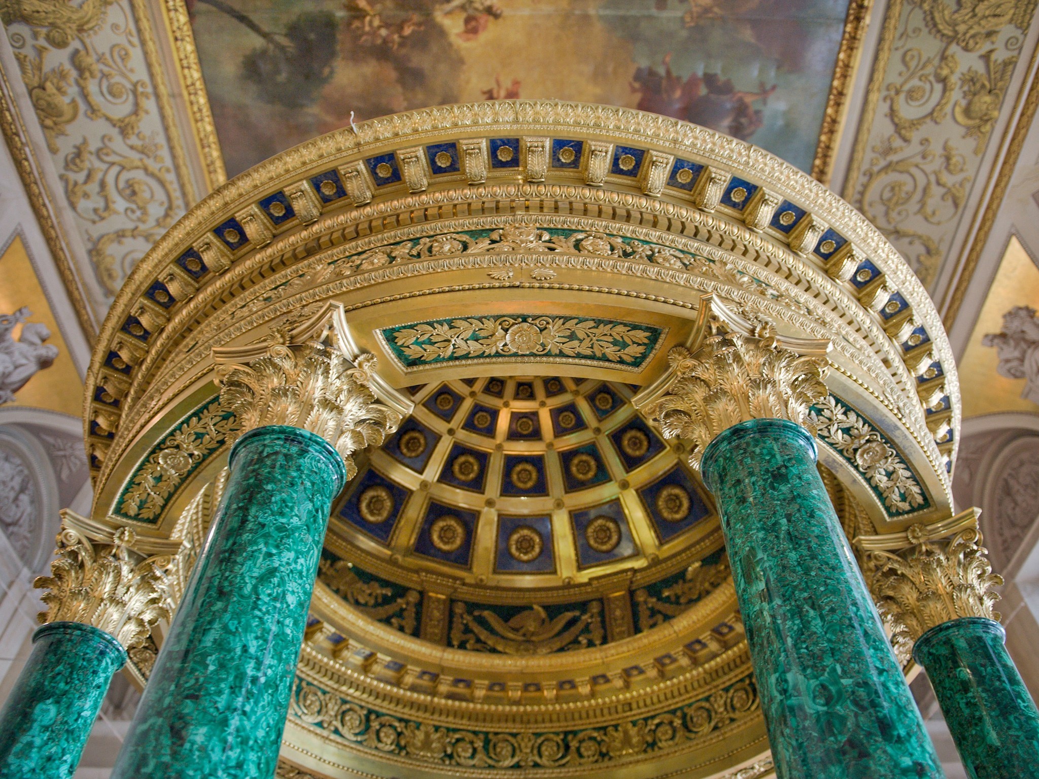 Hermitage Museum, Malachite room, Image abyss, Russian interior, 2050x1540 HD Desktop