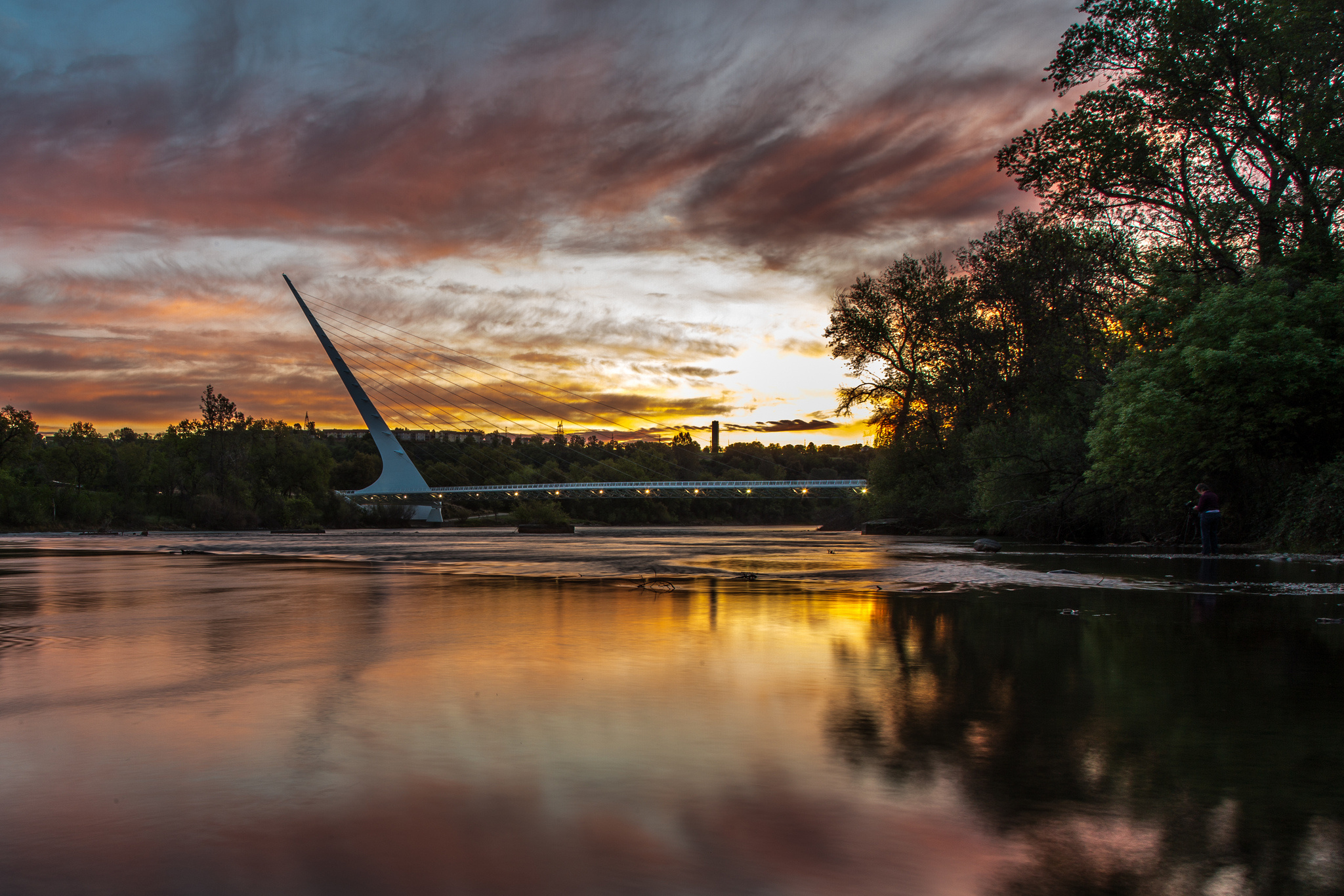 Sacramento, Bridges, Sunrises, California, 2050x1370 HD Desktop