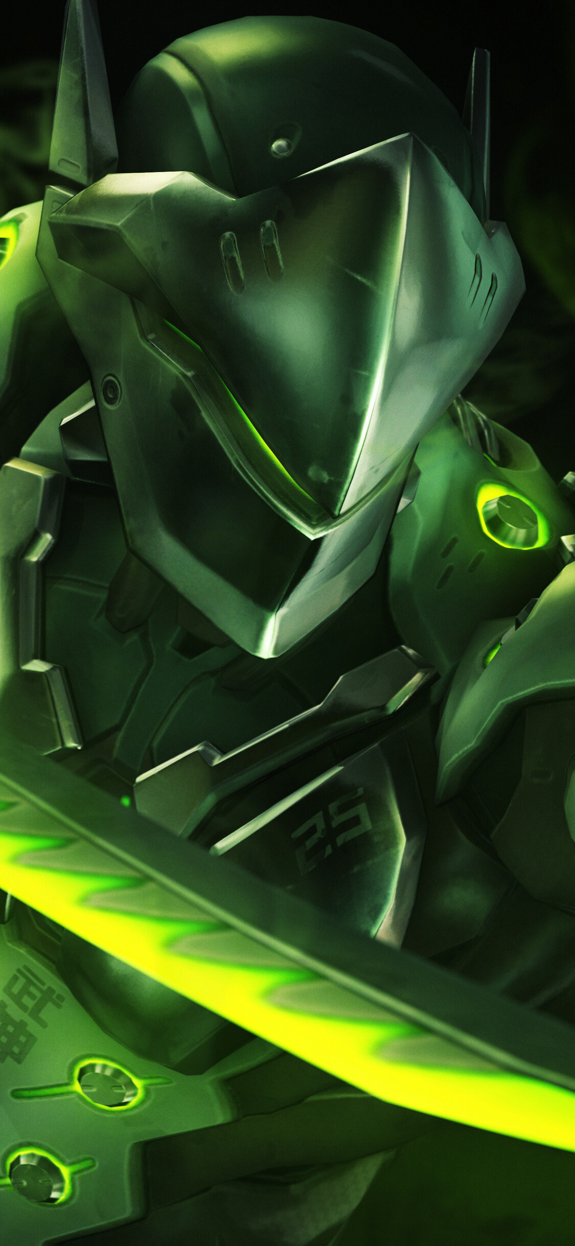 Genji artwork, iPhone wallpapers, HD 4K images, 1130x2440 HD Phone