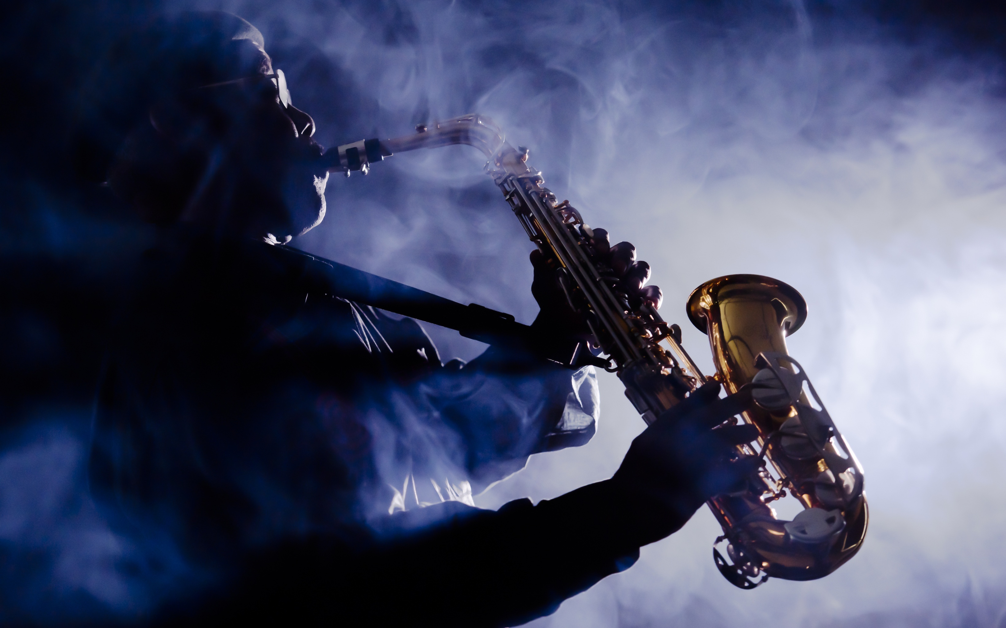 Saxophone, Music, Smoke, Musician, 3280x2050 HD Desktop