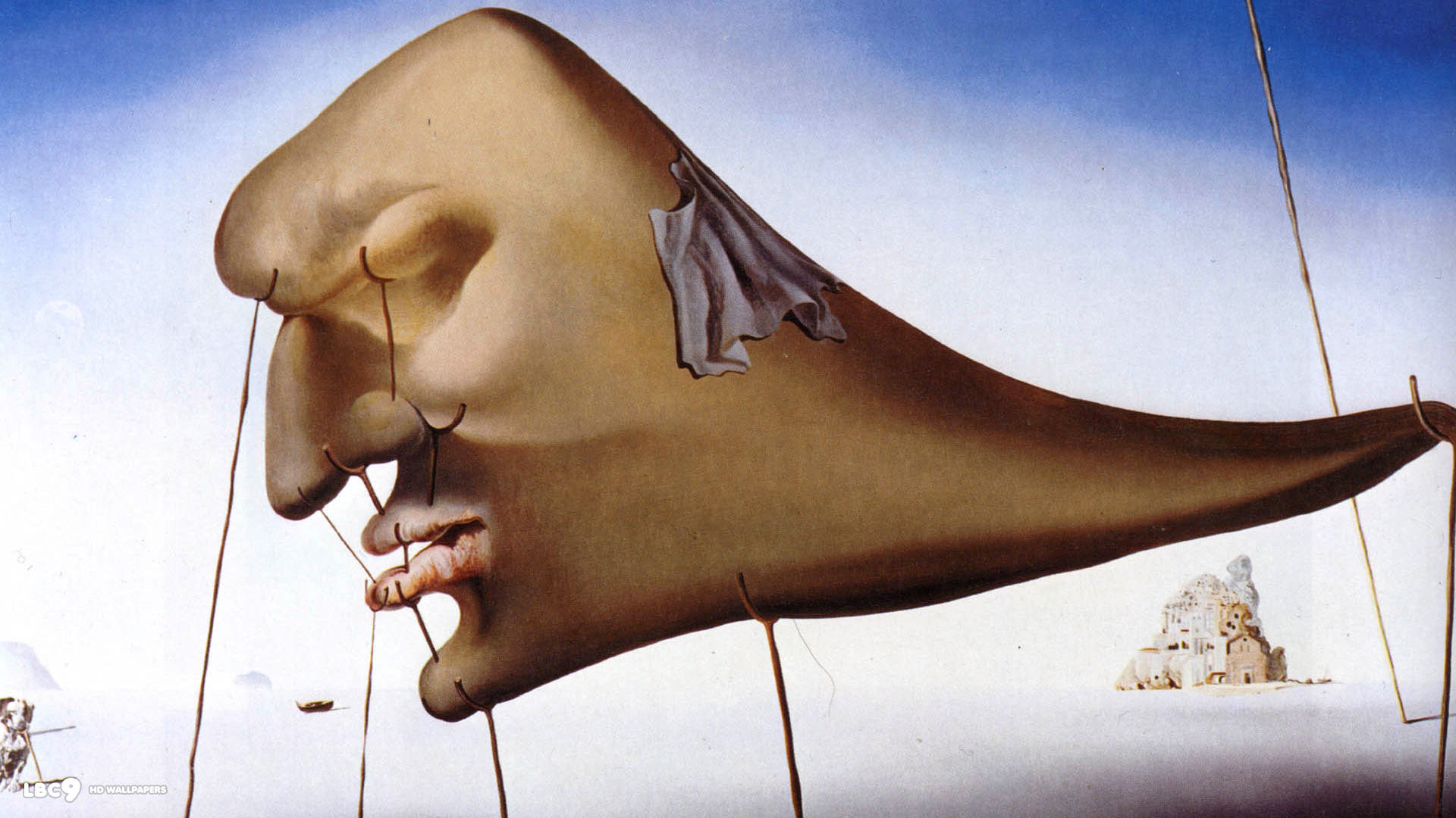 Sleep, Salvador Dali Wallpaper, 1920x1080 Full HD Desktop