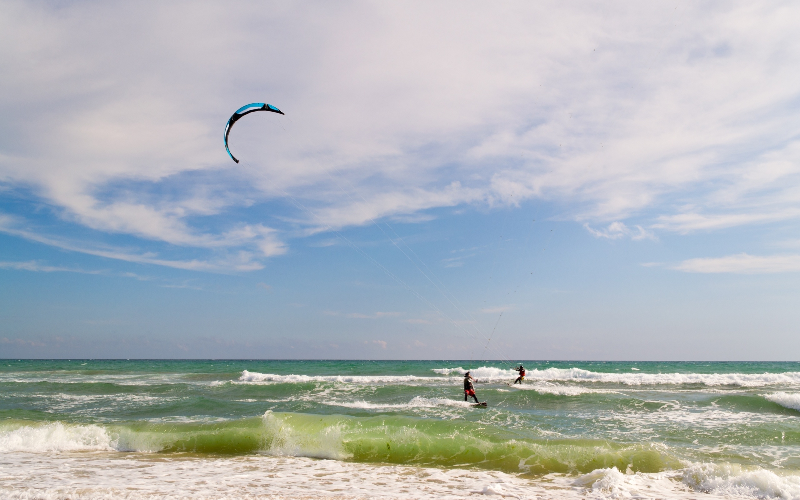 Kiteboarding, Exciting sport, Extreme adventure, Nature's playground, 2560x1600 HD Desktop