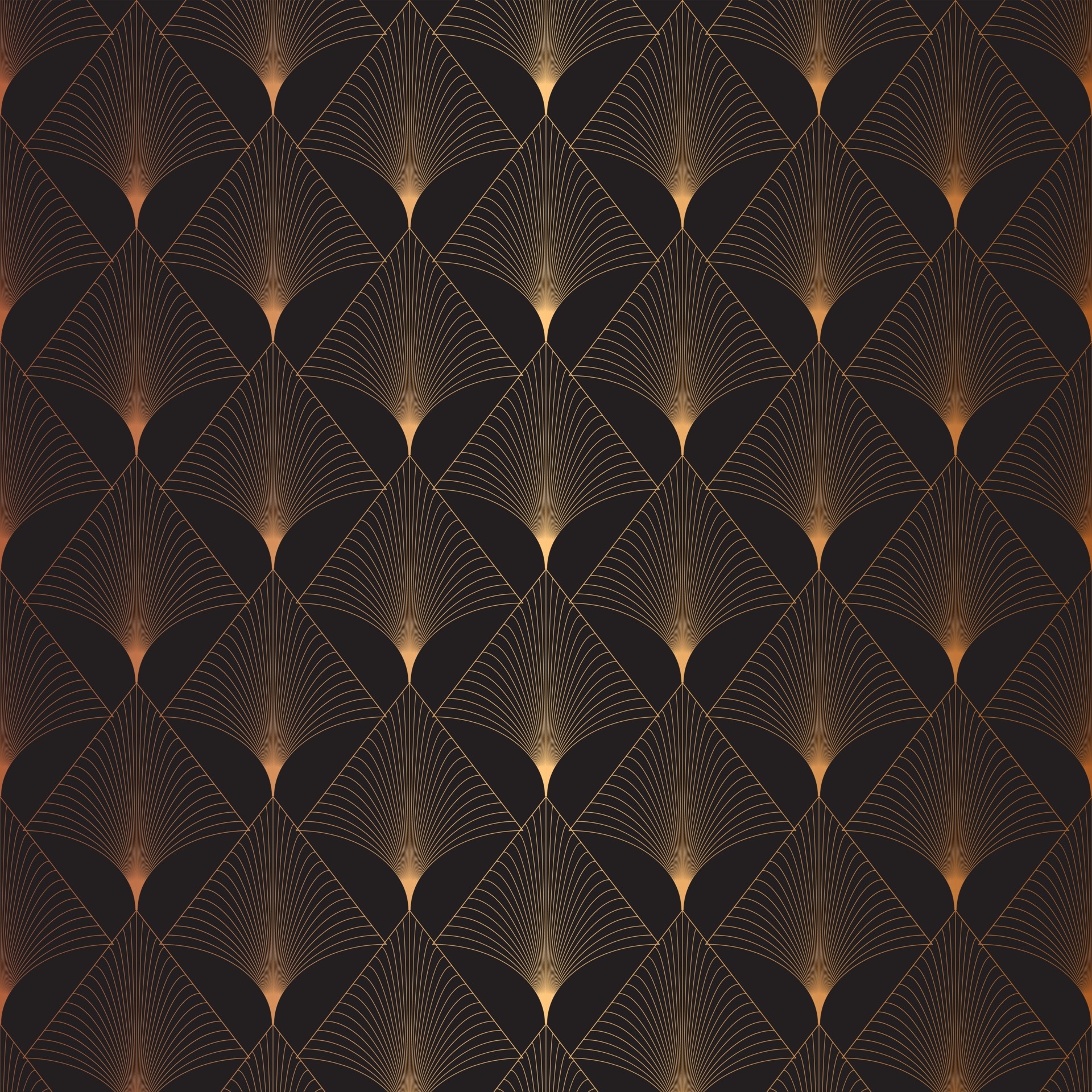 Art Deco, Seamless elegance, Retro vibes, Stylish backgrounds, 1920x1920 HD Phone