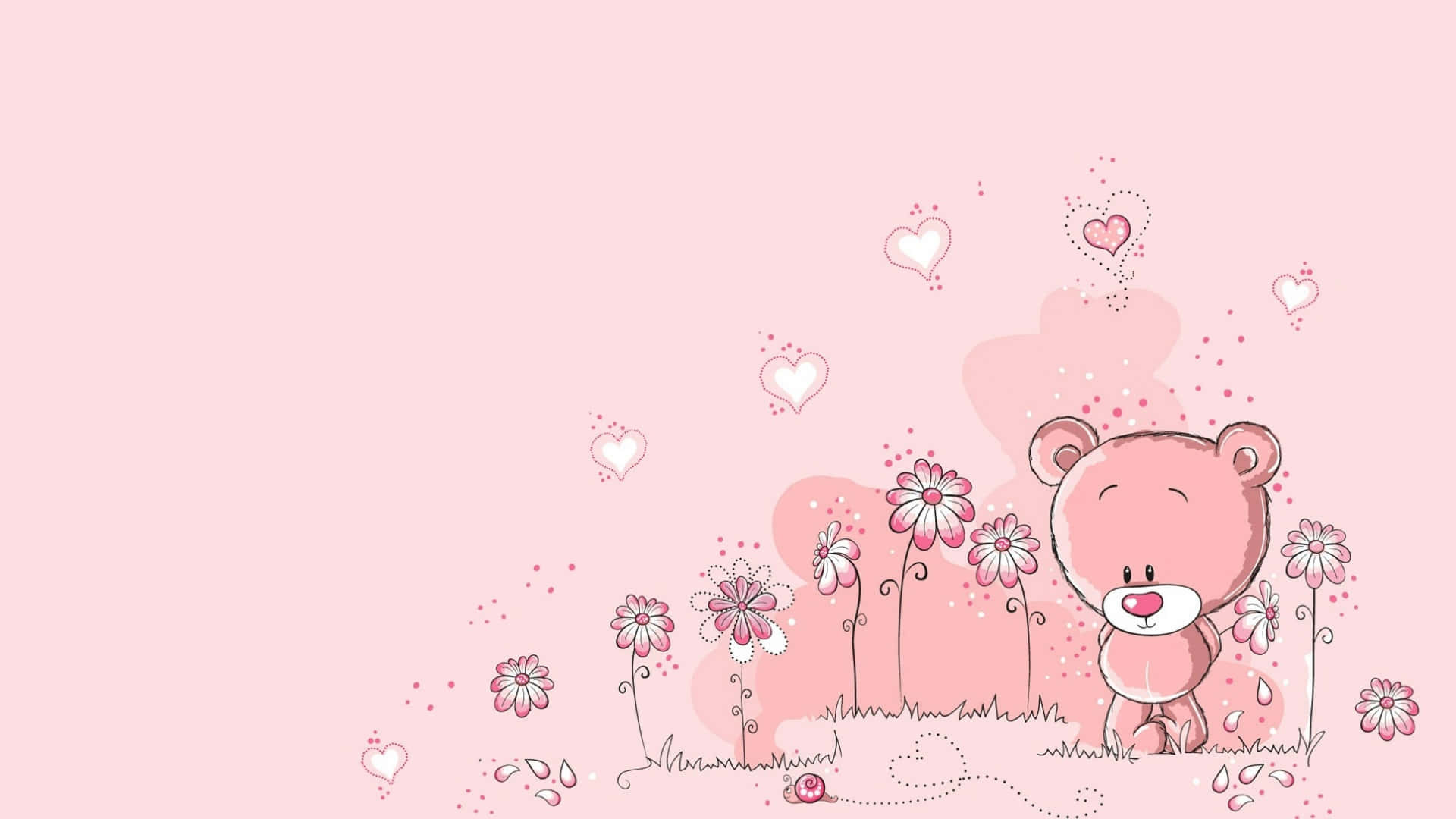 Teddy bear, Girly Wallpaper, 1920x1080 Full HD Desktop