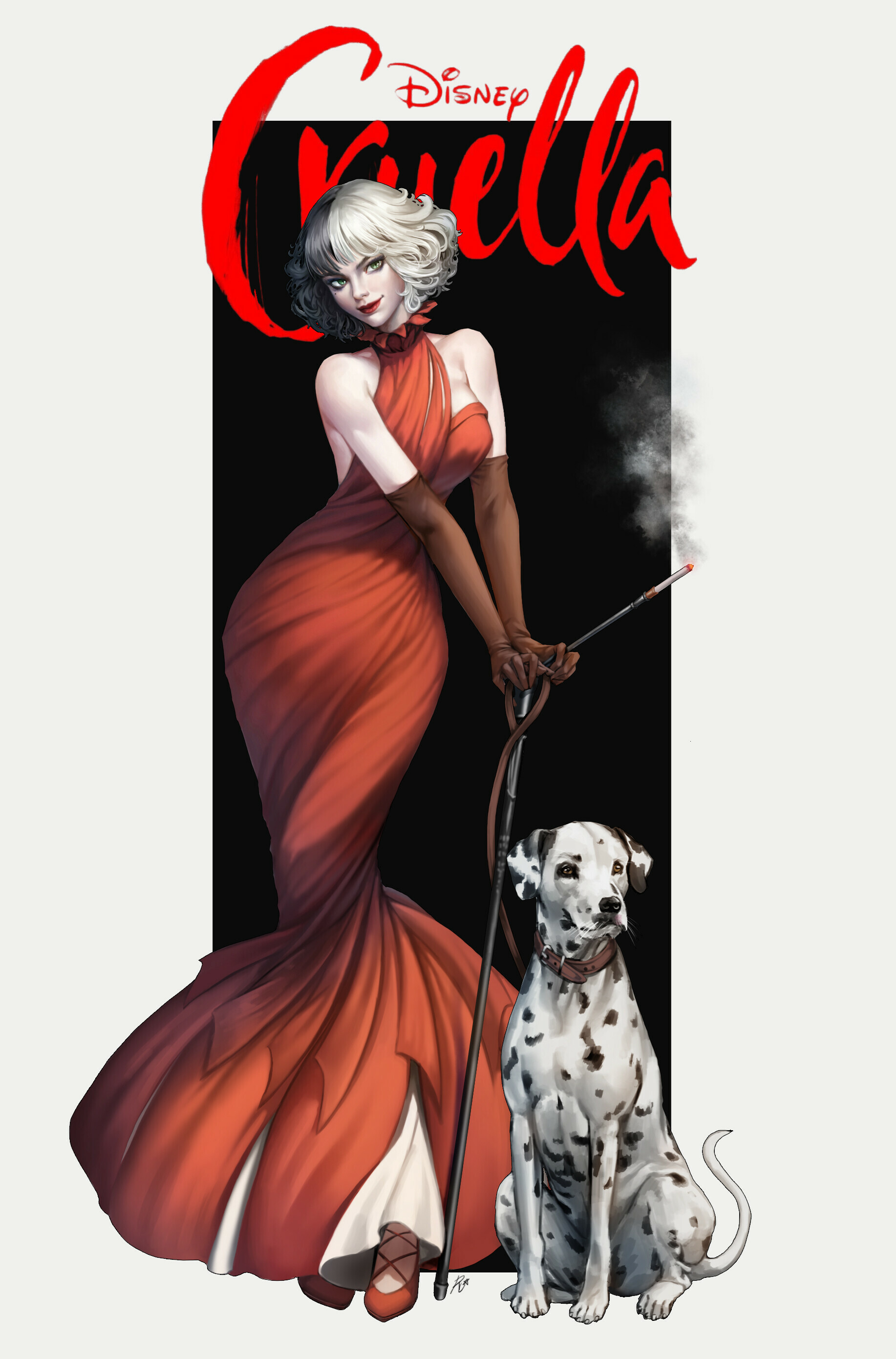 Cruella, Iconic Disney villain, Stunning fashion, Emma Stone, 1840x2780 HD Phone