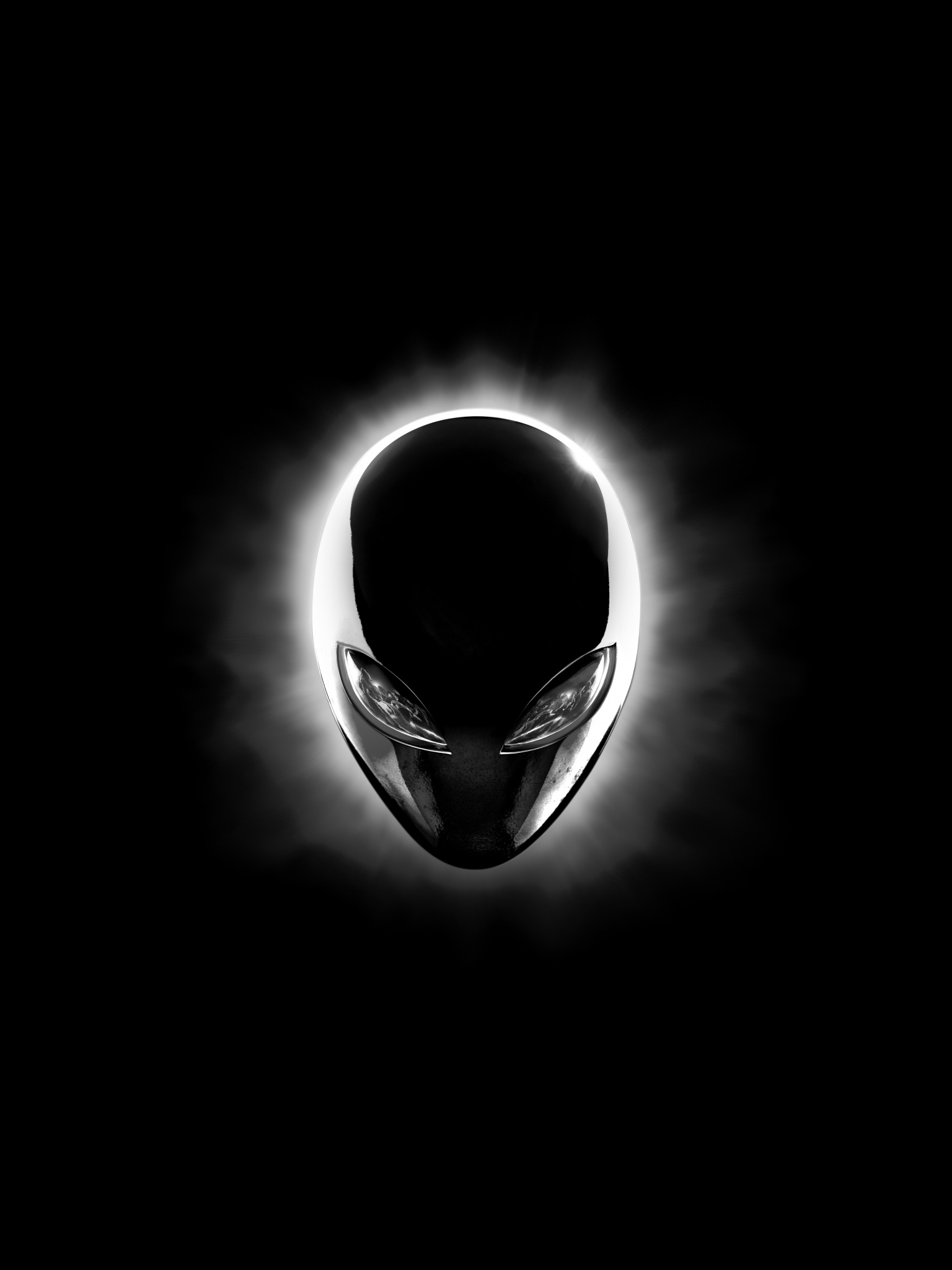 Monochrome, Alienware Wallpaper, 1540x2050 HD Phone