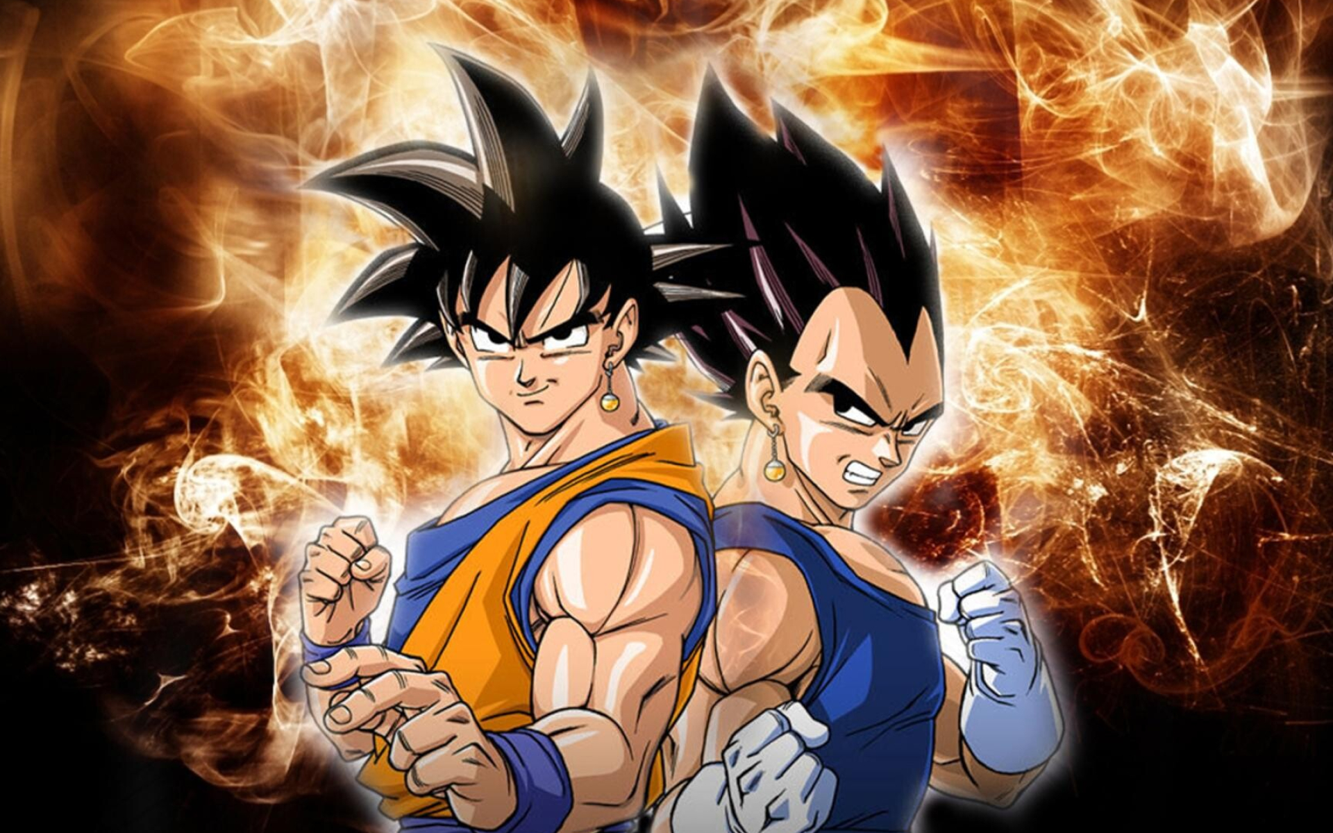 Goku and Vegeta, Dynamic duo, Warriors, Friendship, 1920x1200 HD Desktop