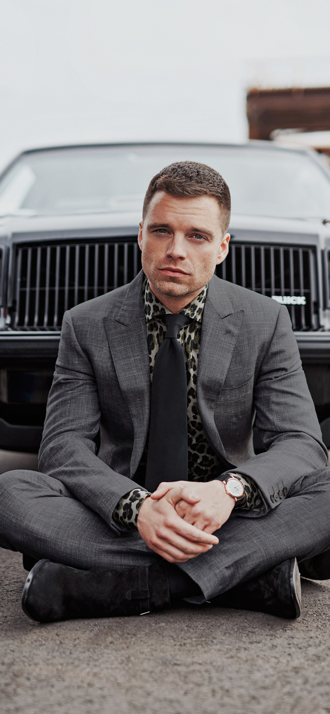 Sebastian Stan, GQ photoshoot, iPhone wallpapers, Stunning visuals, 1130x2440 HD Phone