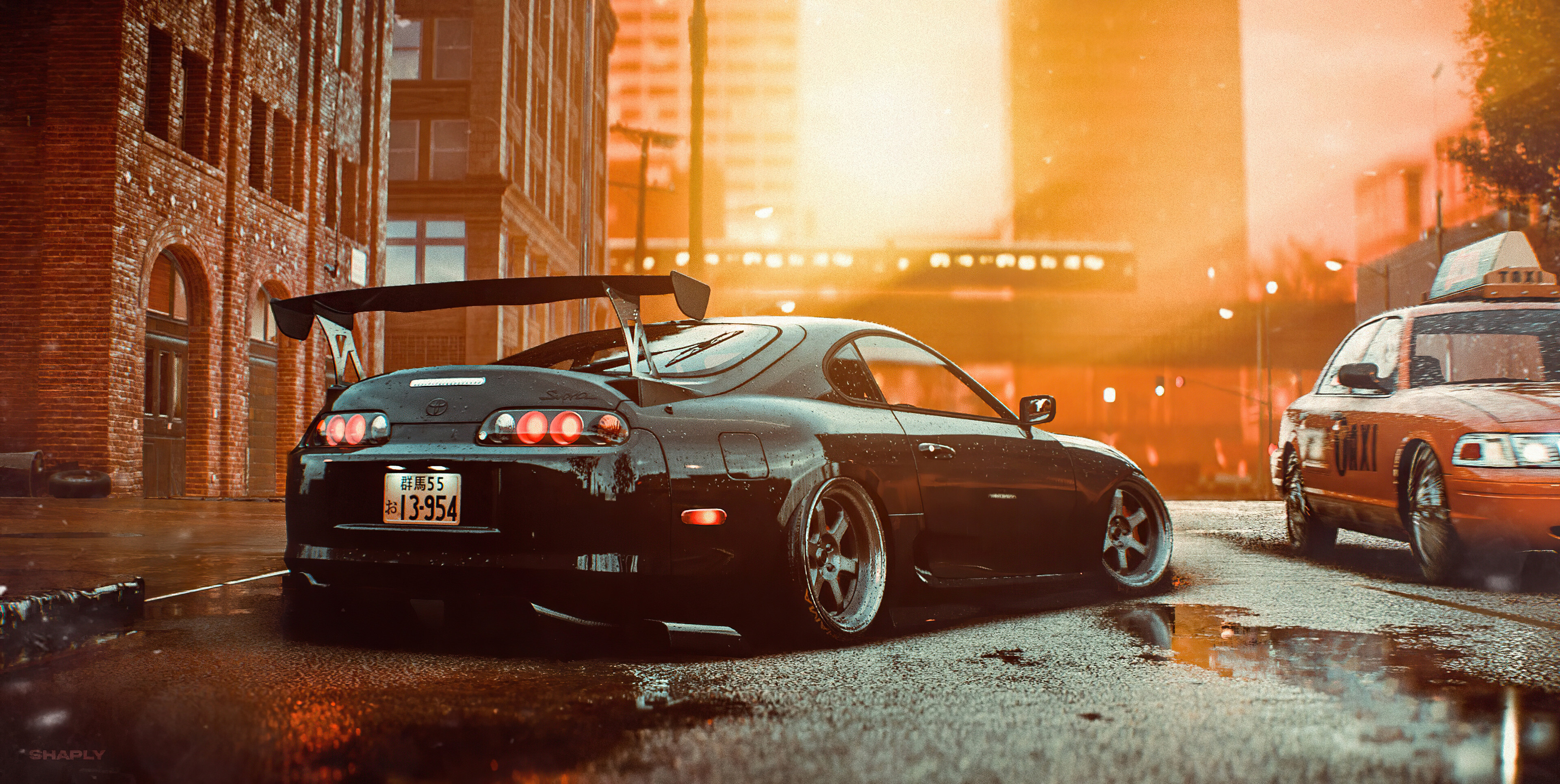 Toyota Supra wallpaper, 1080p, John Thompson, Toyota, 3840x1940 HD Desktop