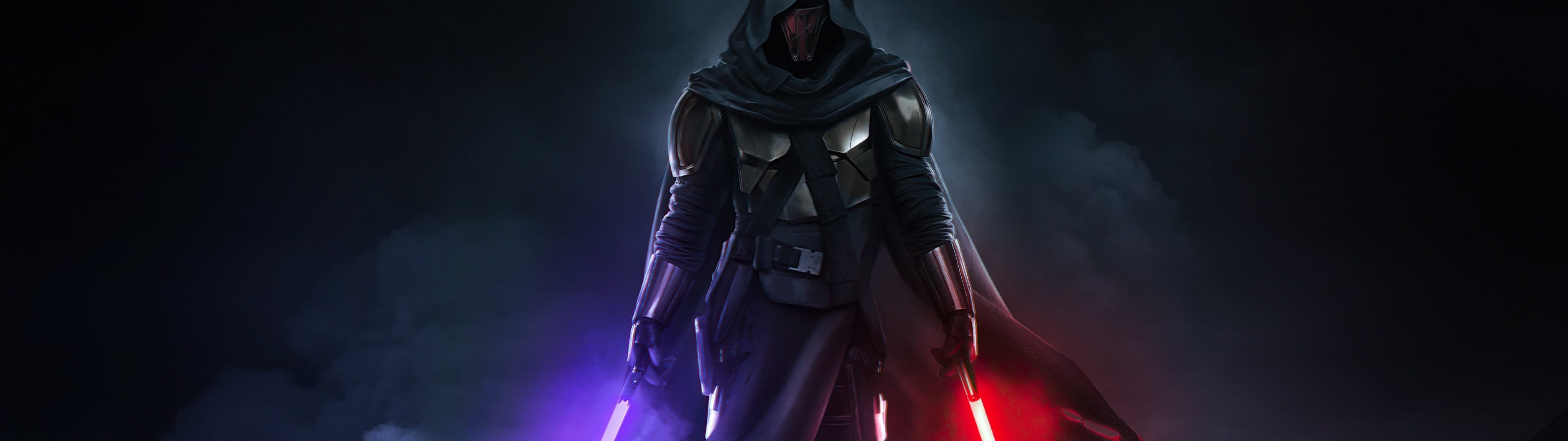 Darth Revan, Sith wallpaper, Lightsaber dark background, Graphics CGI, 3840x1080 Dual Screen Desktop