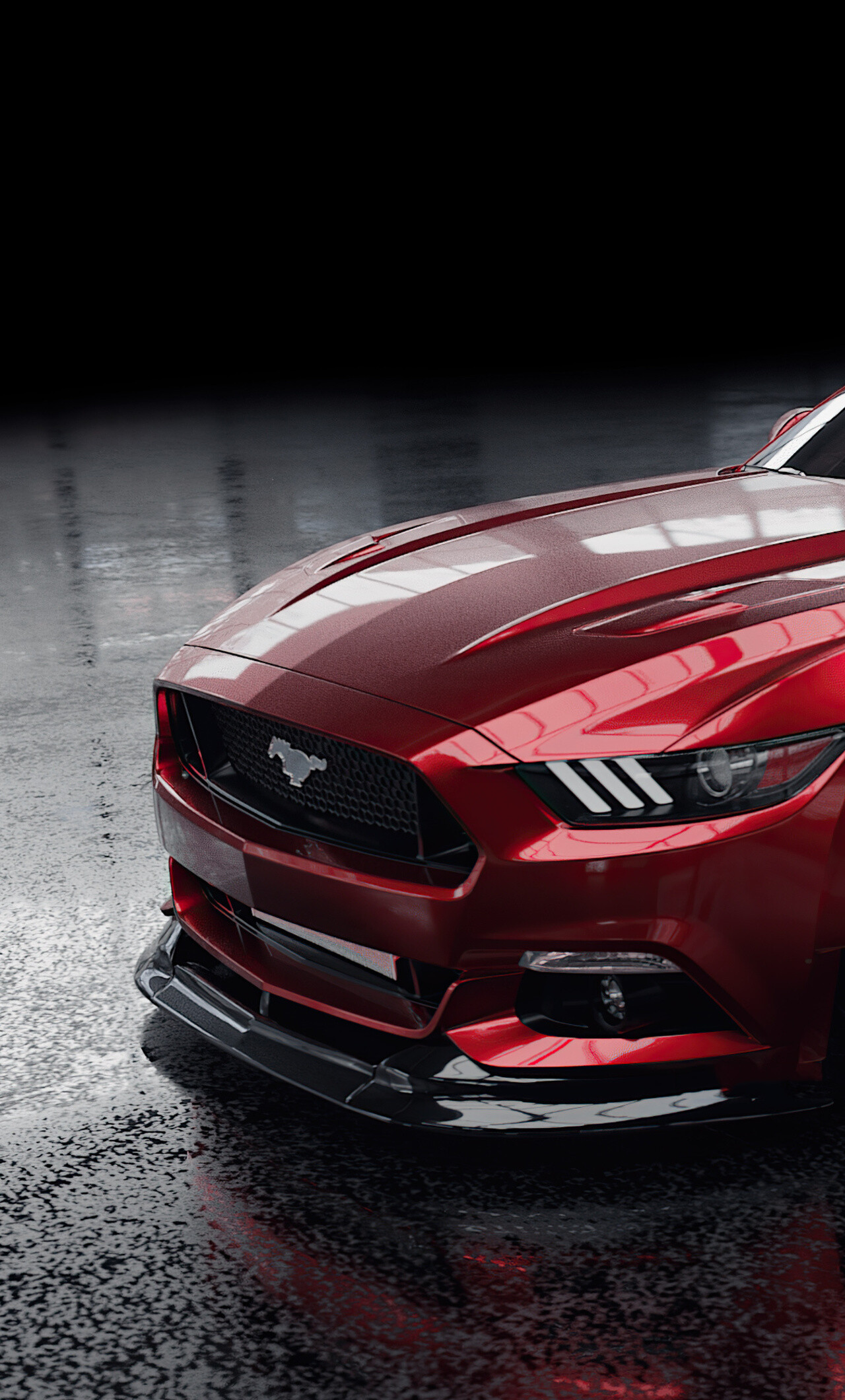 Red Ford Mustang, 4K iPhone 6, Striking colour, Unmatched performance, 1280x2120 HD Phone