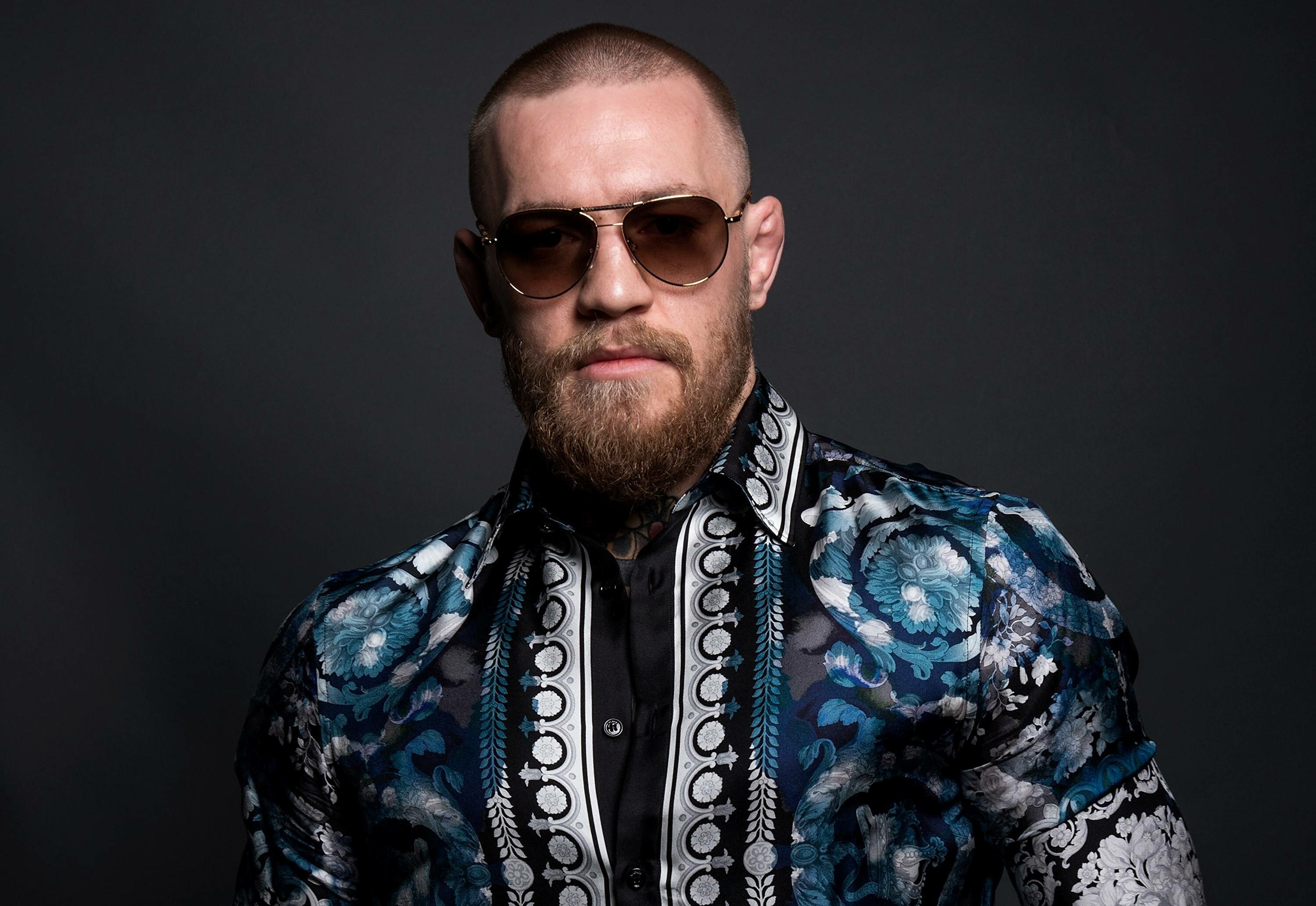 Conor McGregor, HD wallpaper, Fierce competitor, Black and white, 3000x2070 HD Desktop