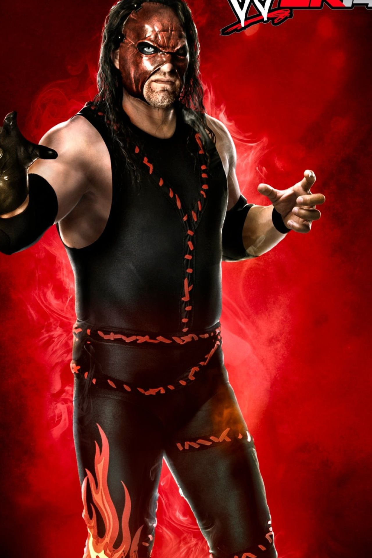 WWE 2K14, Kane (WWE) Wallpaper, 1280x1920 HD Phone