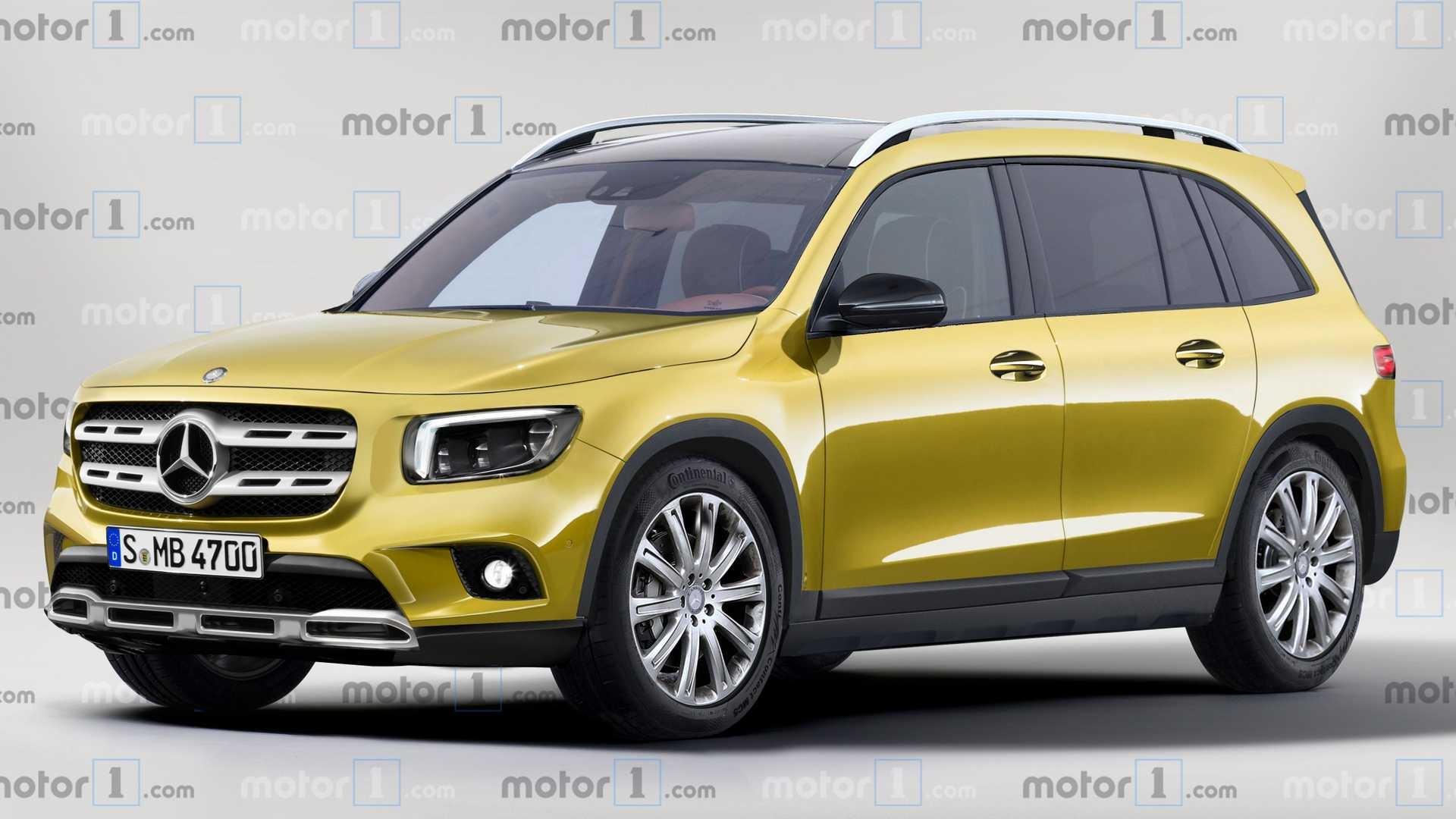 Mercedes-Benz GLB, Rendering, Car Pixel, 1920x1080 Full HD Desktop