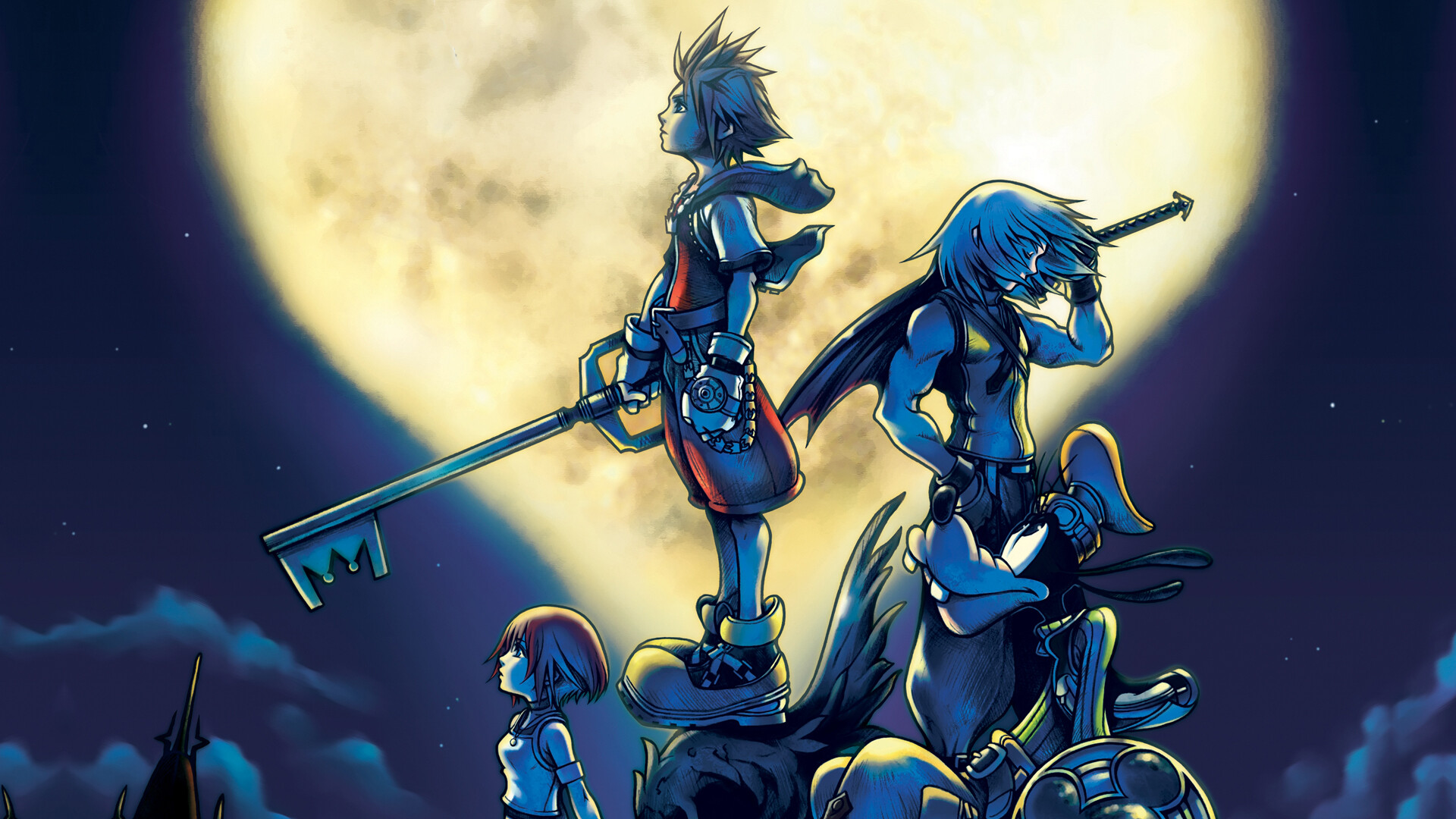 Kingdom Hearts, Backgrounds, Gaming, Hearts, 1920x1080 Full HD Desktop