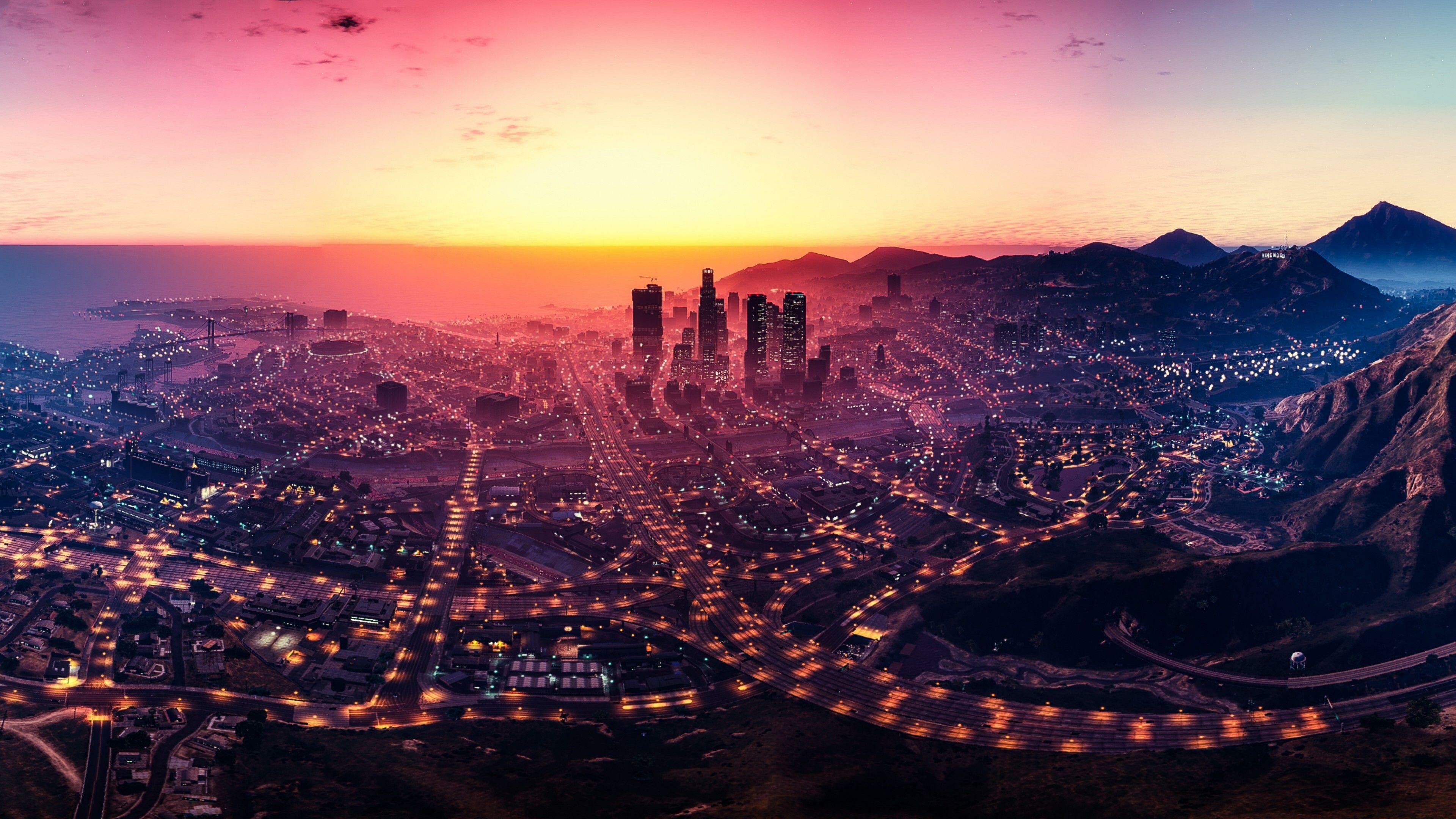 L.S., Grand Theft Auto 5 Wallpaper, 3840x2160 4K Desktop