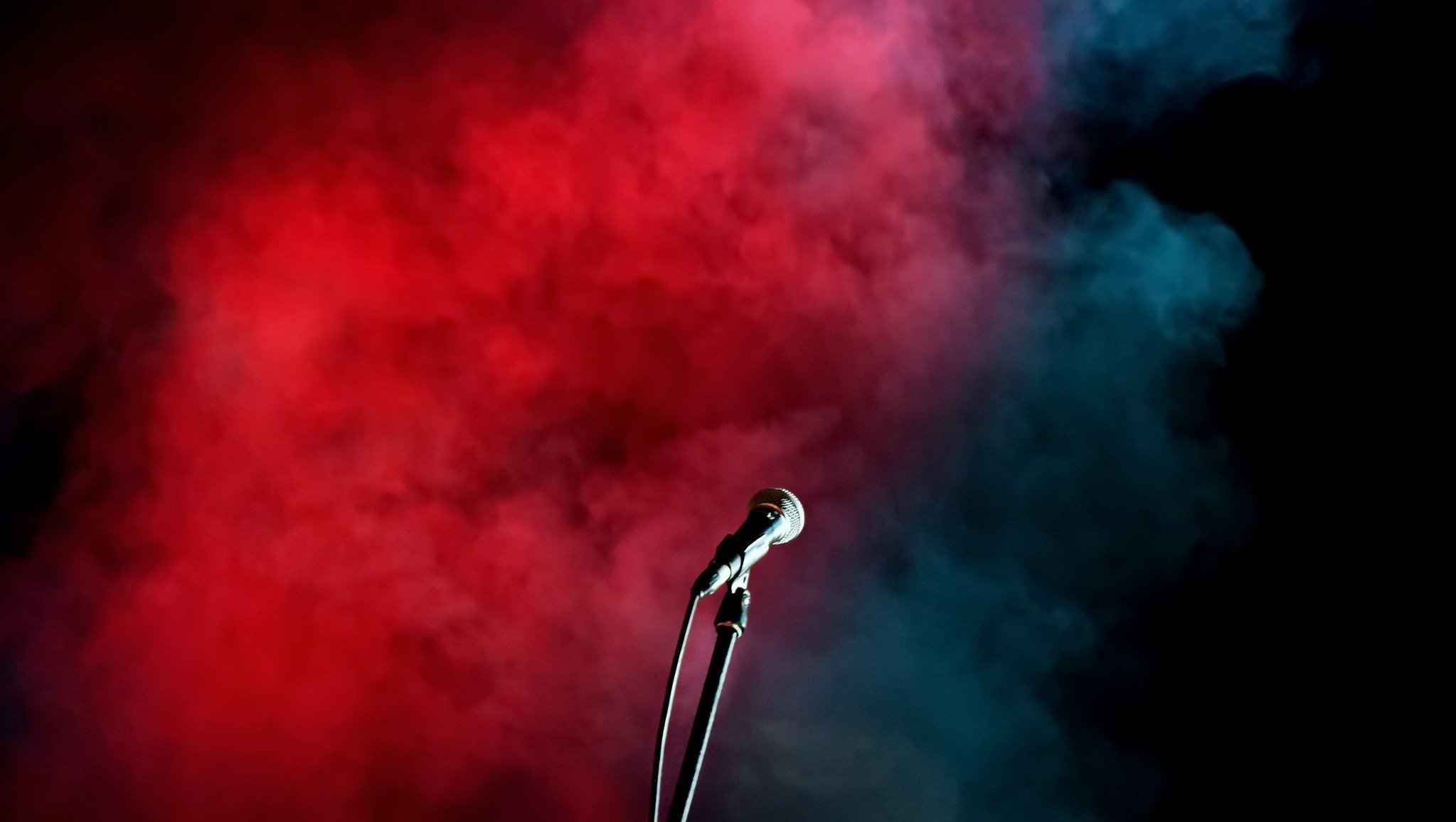 Microphone smoke, 4K wallpaper, Technology, Music, 2050x1160 HD Desktop