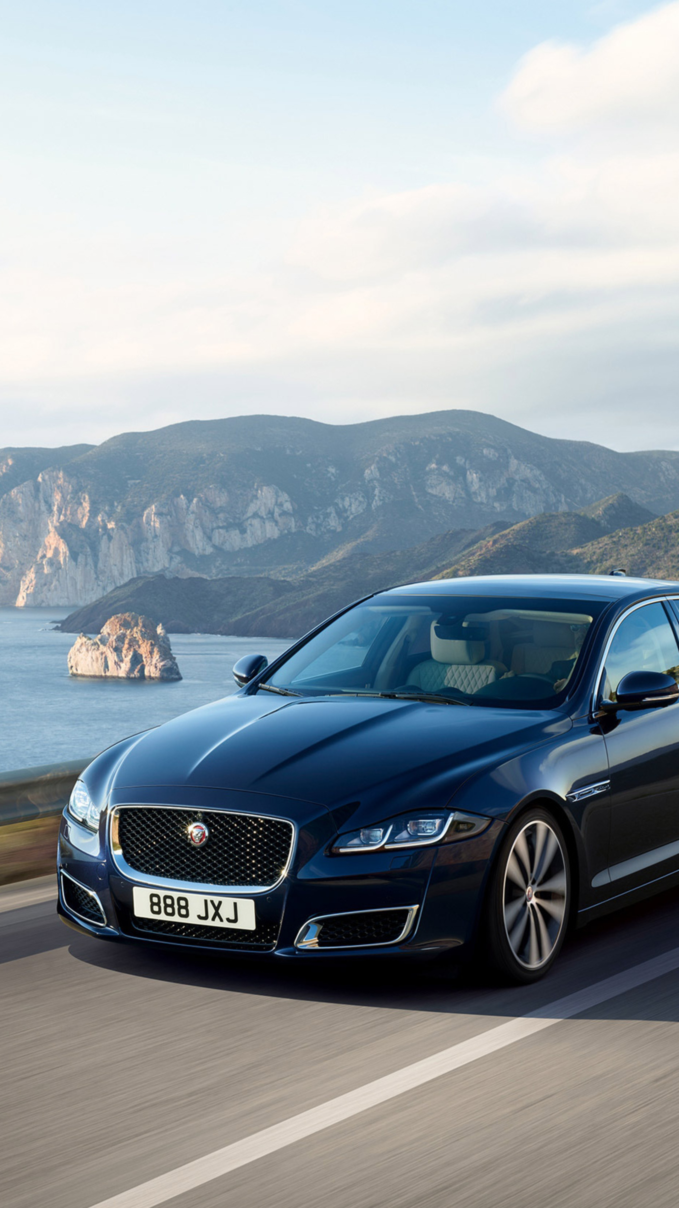 Jaguar XF, Luxurious long-wheelbase, Premium interior, Striking wallpapers, 2160x3840 4K Phone