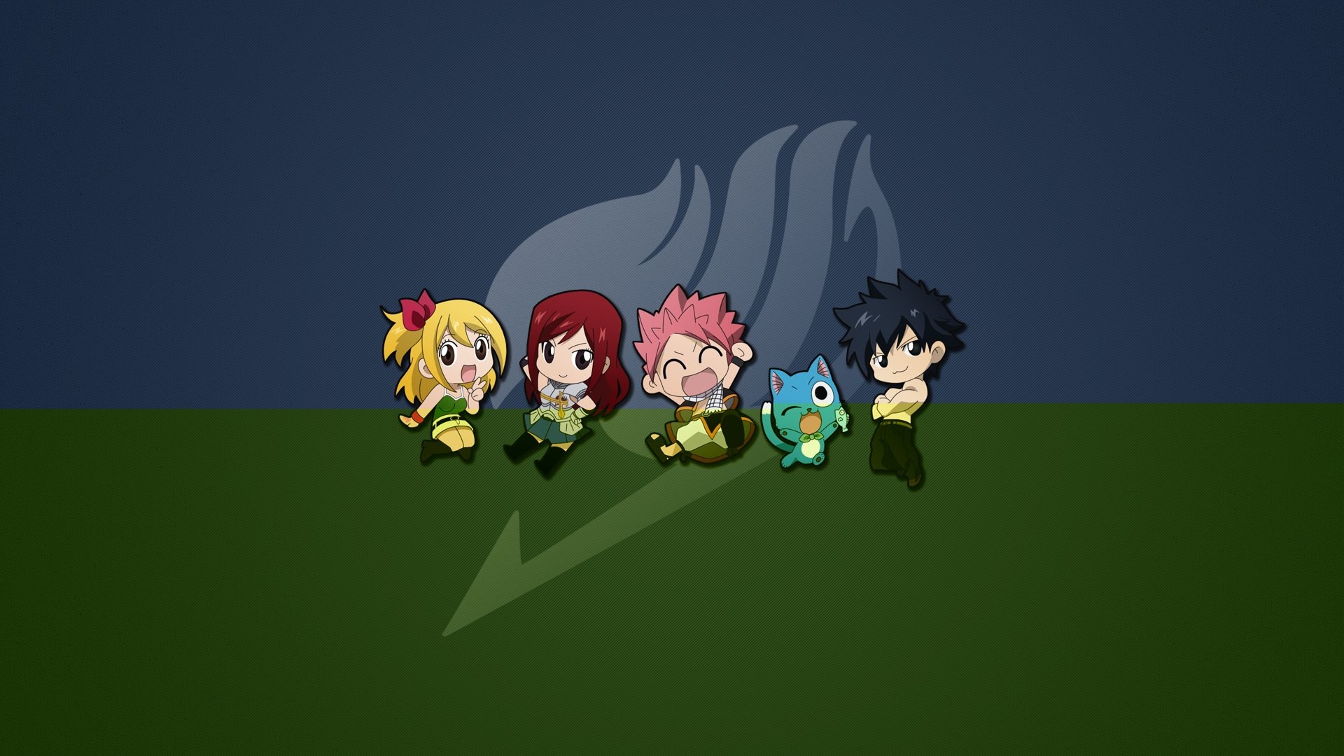 Natsu Dragneel, Erza Scarlet, Lucy Heartfilia, Gray Fullbuster, 1920x1080 Full HD Desktop