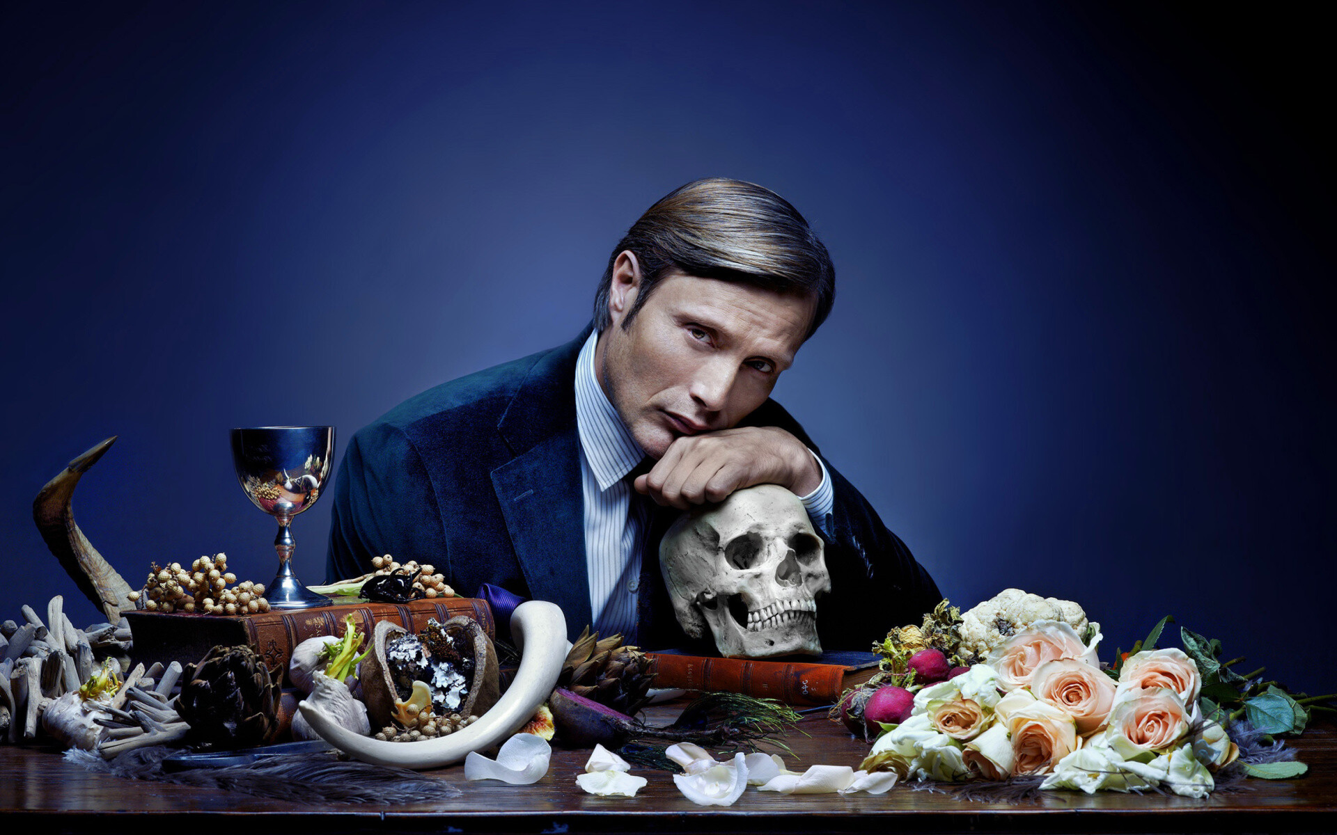 Hannibal's world, Intricate plotlines, Visual grandeur, Noir-inspired imagery, 1920x1200 HD Desktop