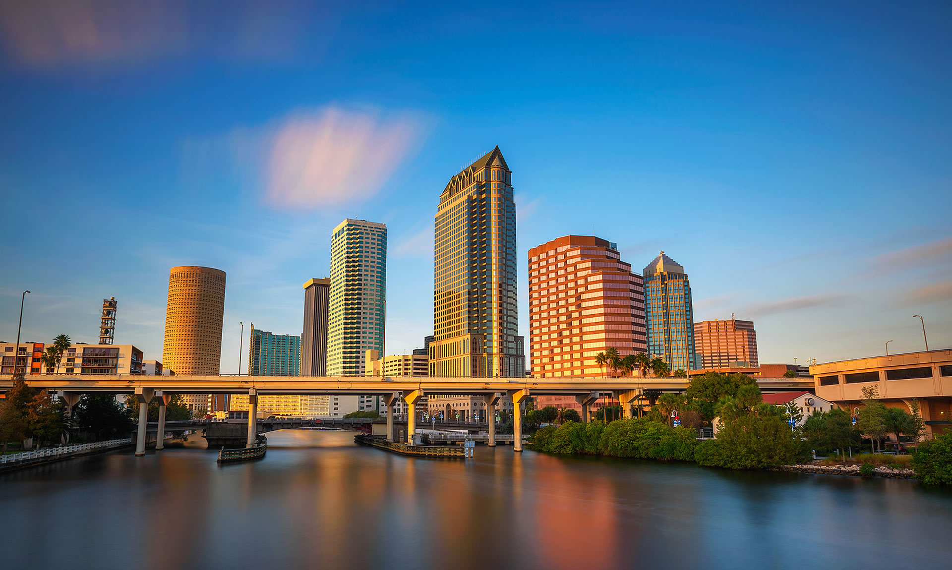 Tampa Skyline, Hometown plumbers, Reliable services, Customer satisfaction, 1920x1150 HD Desktop