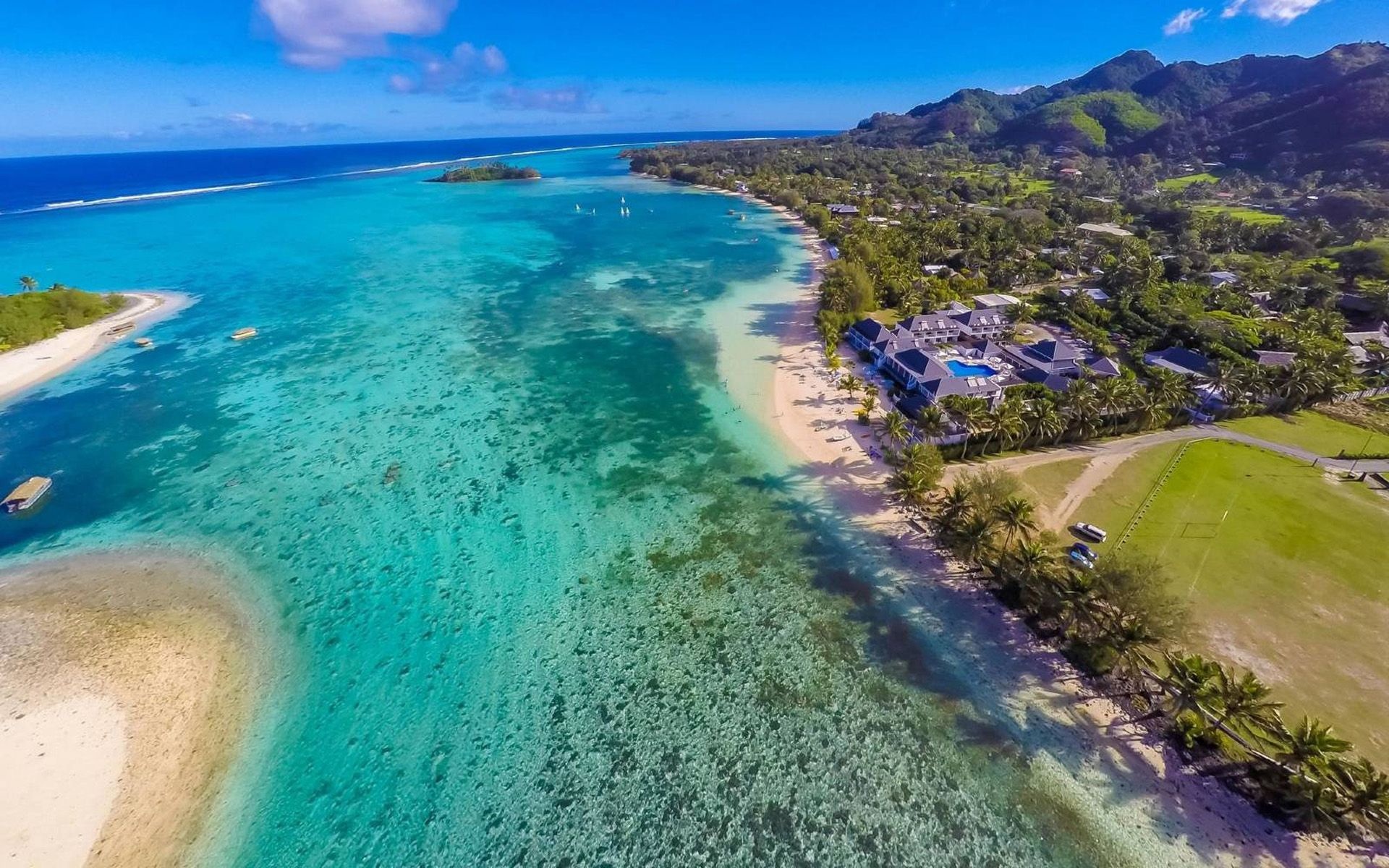 Muri Beach Resort, Cook Islands Wallpaper, 1920x1200 HD Desktop