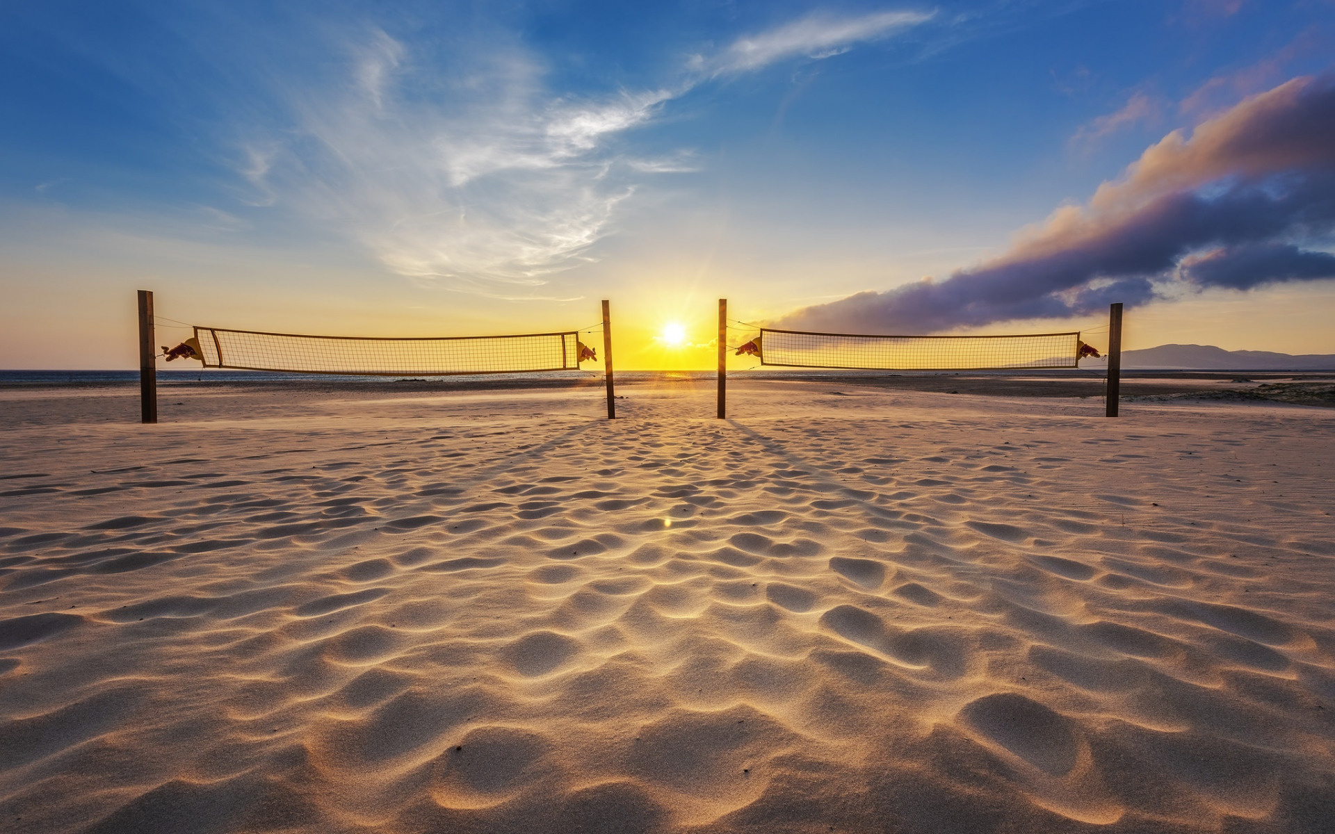 Nets, Beach Volleyball Wallpaper, 1920x1200 HD Desktop