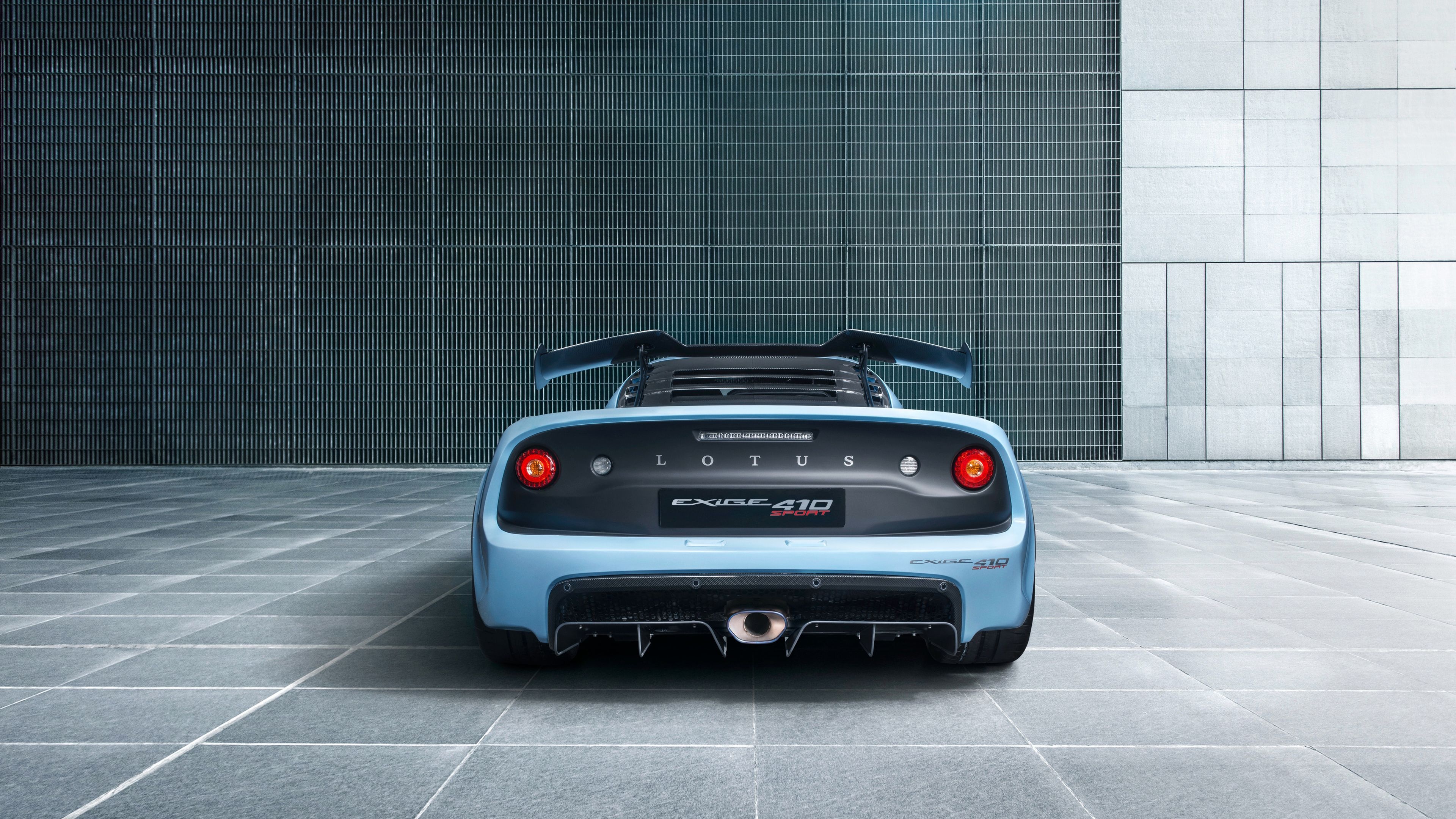 Exige Sport 410 Rear View, Lotus Cars Wallpaper, 3840x2160 4K Desktop