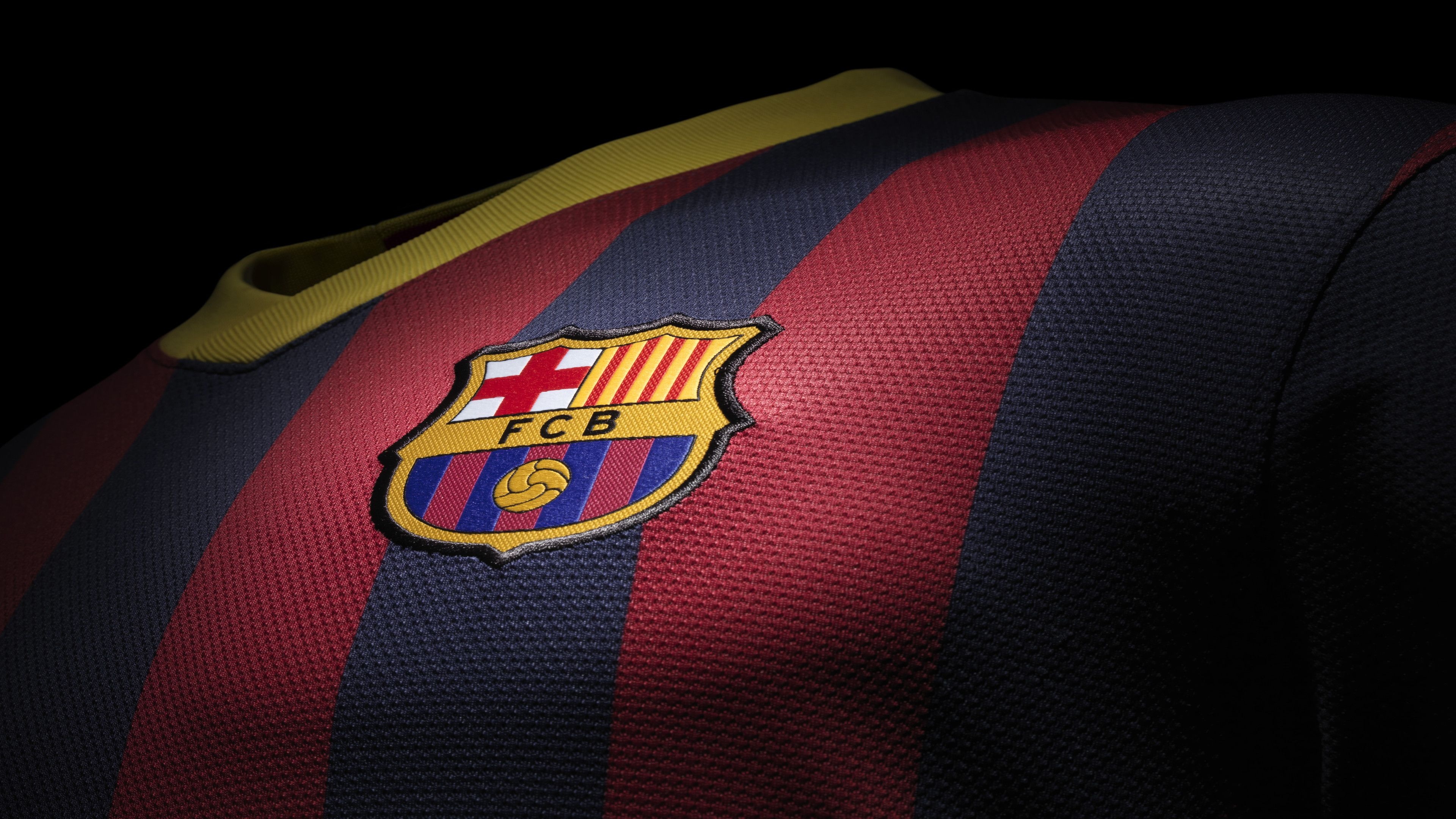 Jersey, Logo Barcelona Wallpaper, 3840x2160 4K Desktop