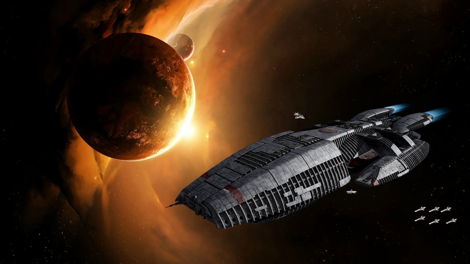 Battlestar Galactica, Blood & Chrome, Wallpapers, 1920x1080 Full HD Desktop