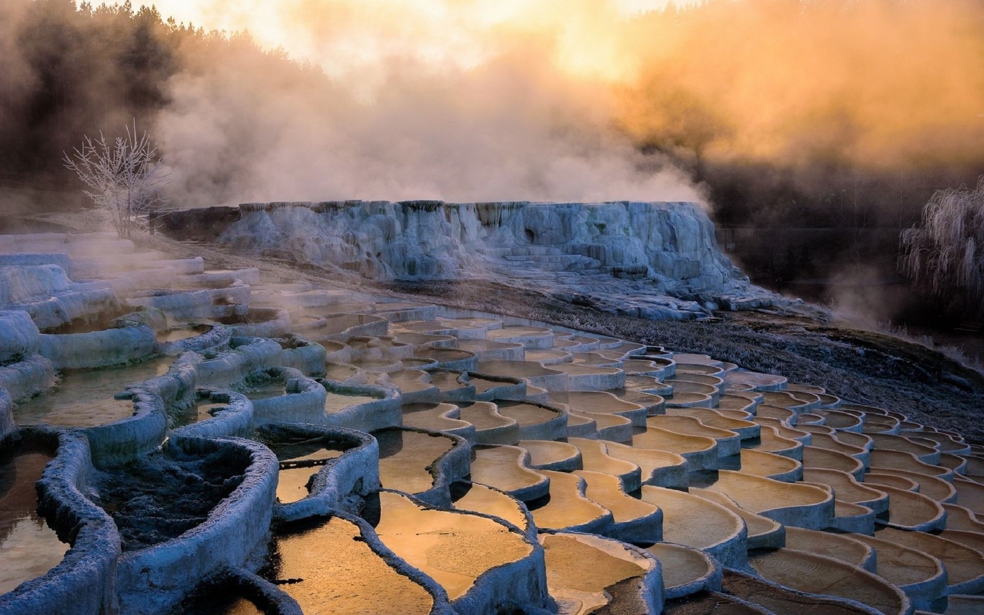 Pamukkale, Turkey, Top free backgrounds, 1920x1200 HD Desktop