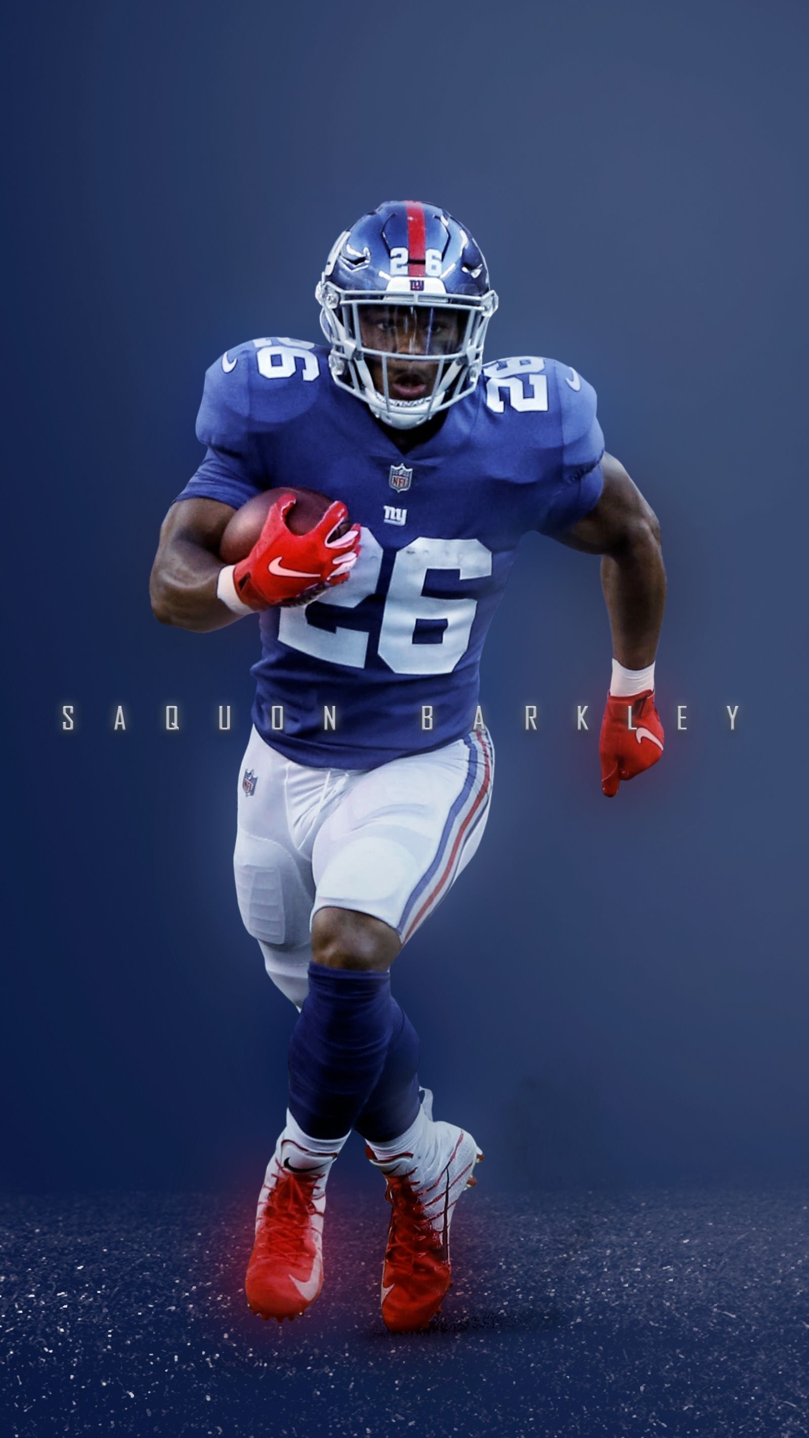 Saquon Barkley, American Football Wallpaper, 1600x2850 HD Phone