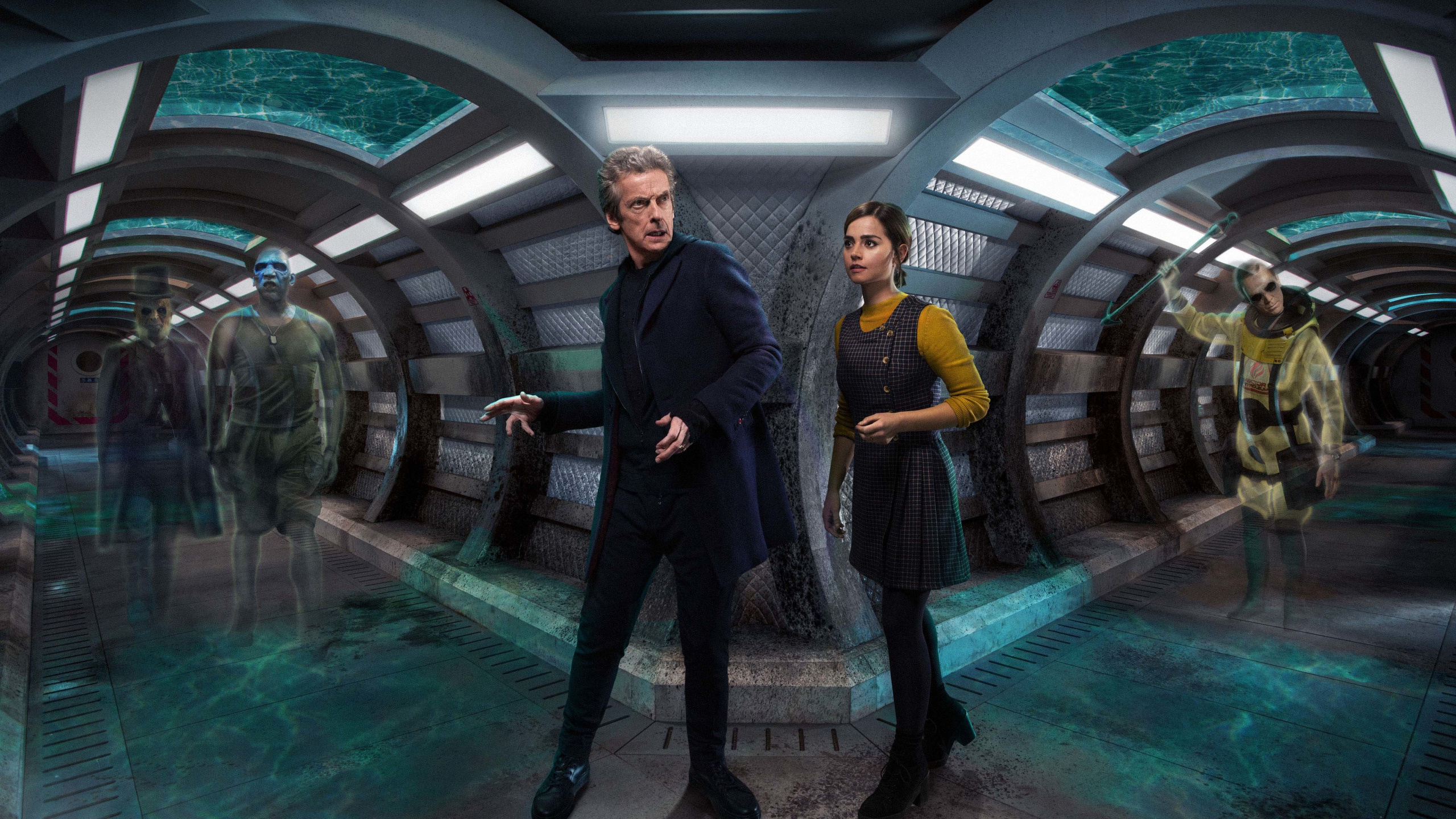 Doctor Who, Peter Capaldi, Jenna Coleman, Twelfth Doctor, 2560x1440 HD Desktop