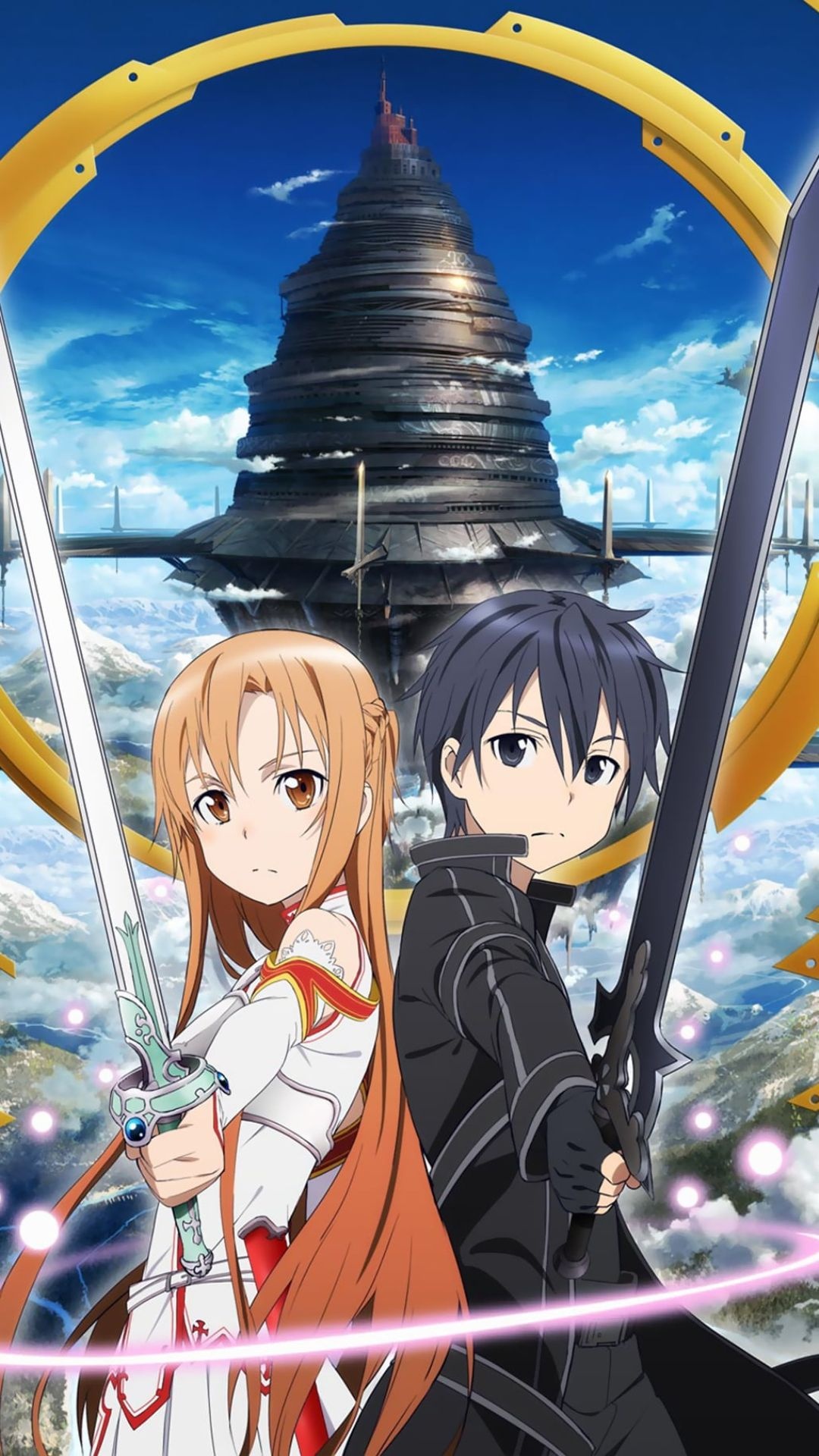 Sword Art Online, Anime adventure, Virtual reality game, Futuristic world, 1080x1920 Full HD Phone