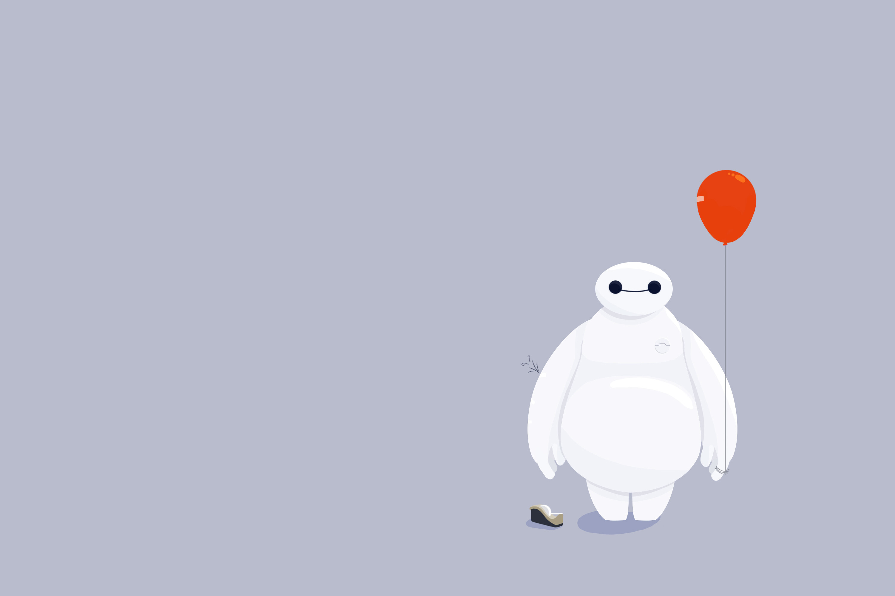 Big Hero 6, Fonds d'ecran, Baymax balloon, Baymax wallpapers, 3000x2000 HD Desktop