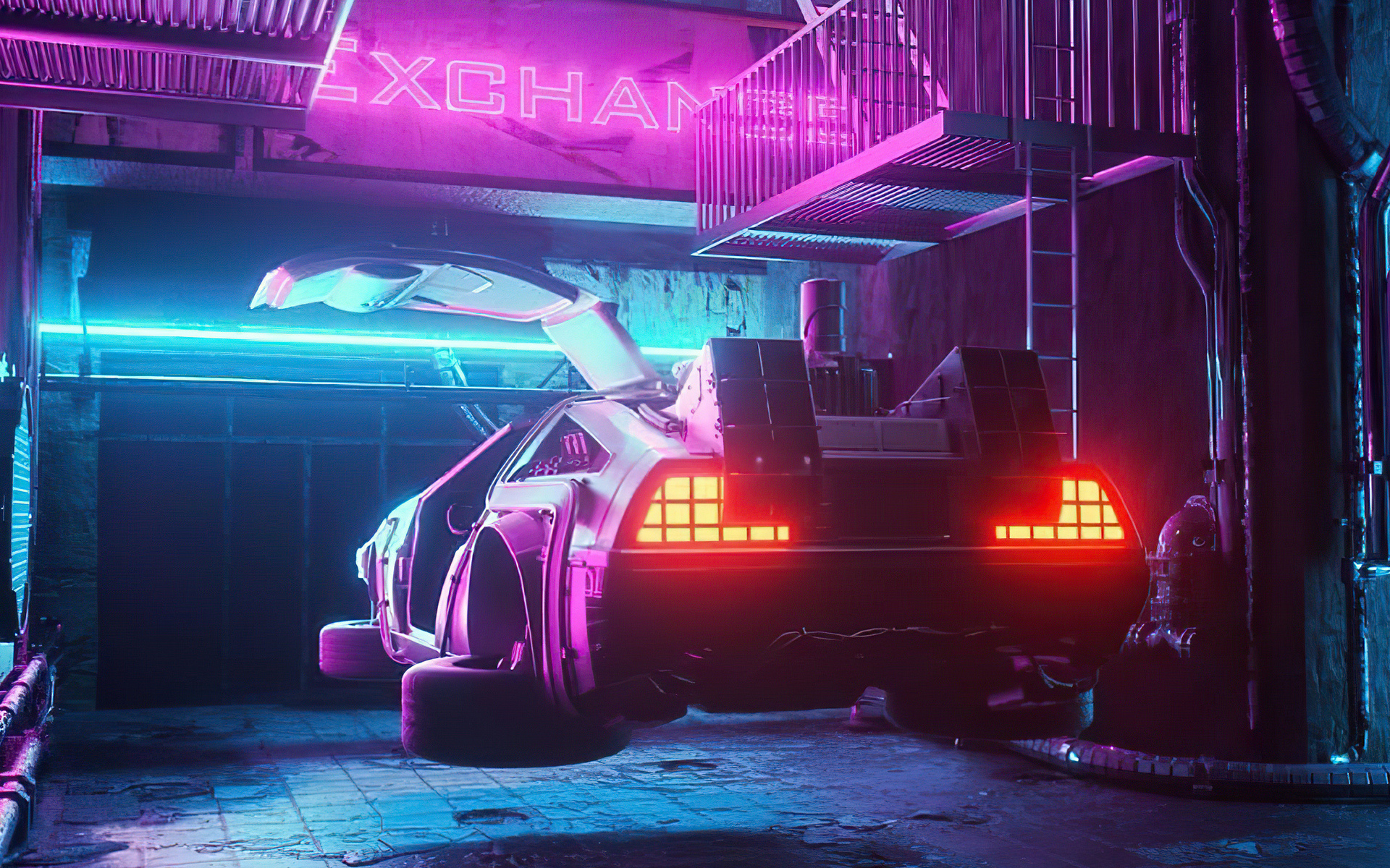 DeLorean DMC-12, Future car, 4K resolution, HD wallpapers, 1920x1200 HD Desktop