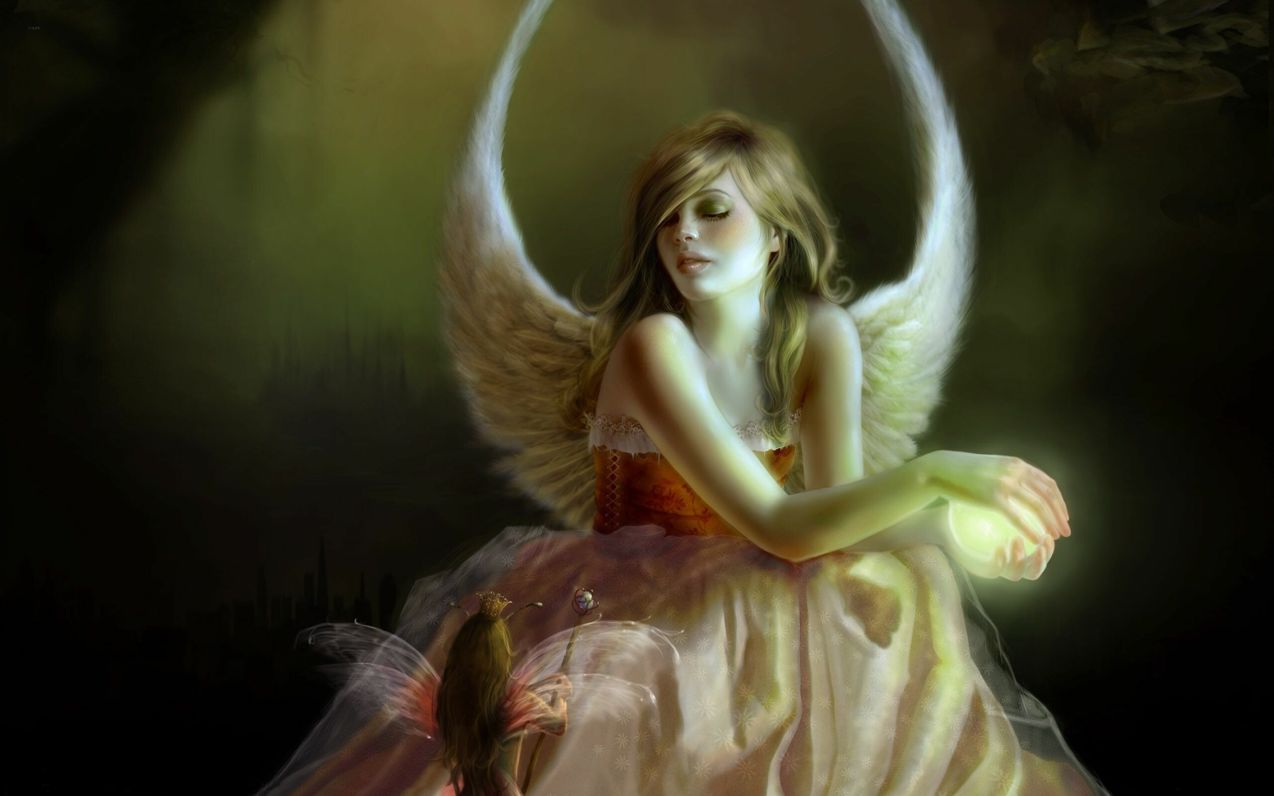 Angels and fairies, Divine beauty, Celestial realm, Mystical beings, 2560x1600 HD Desktop