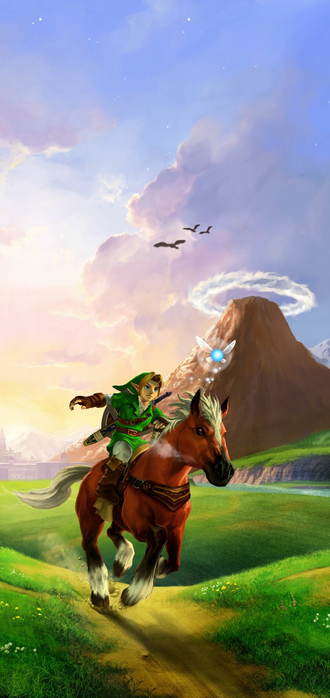 Legend of Zelda, Ocarina of Time, Magical melodies, Heroic quest, 1080x2280 HD Phone