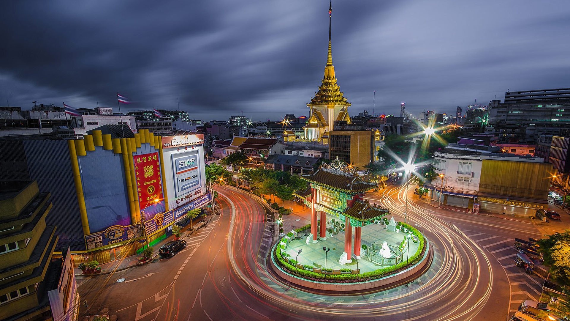 Odeon Circle, Bangkok Wallpaper, 1920x1080 Full HD Desktop