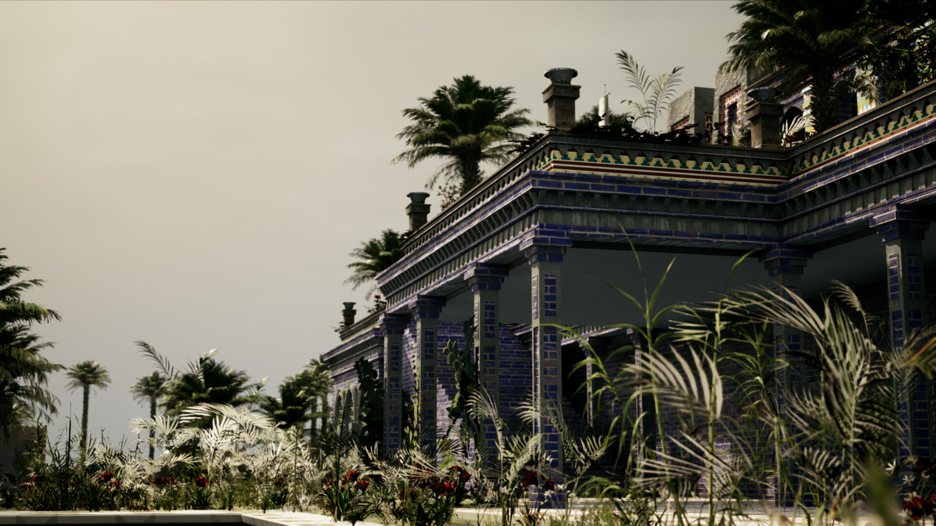 Hanging Gardens, Babylon, Ahmed Hasan, 1920x1080 Full HD Desktop