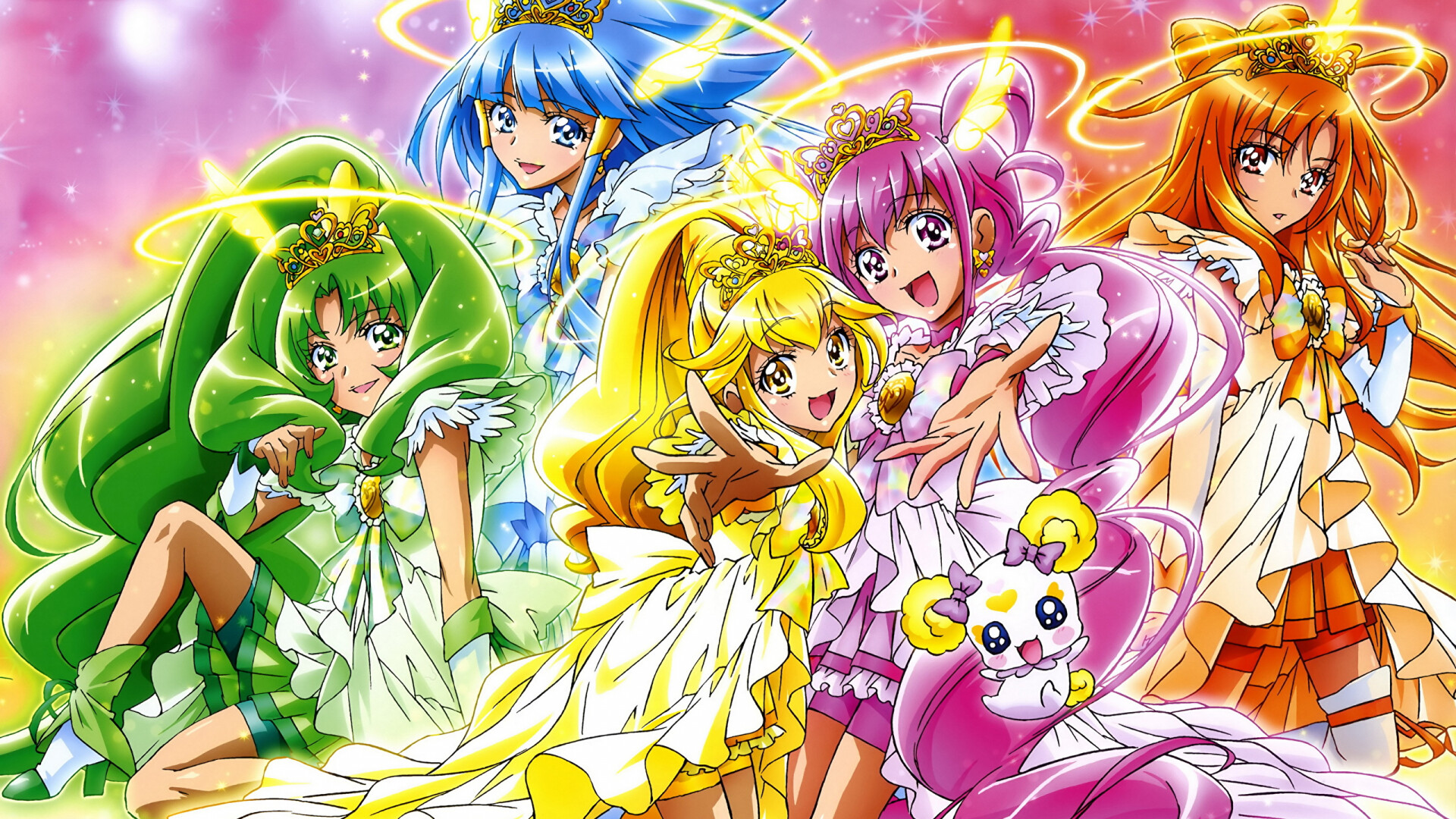 Glitter Force, Fresh Precure Girls, Anime wallpapers, Cure wallpaper, 1920x1080 Full HD Desktop